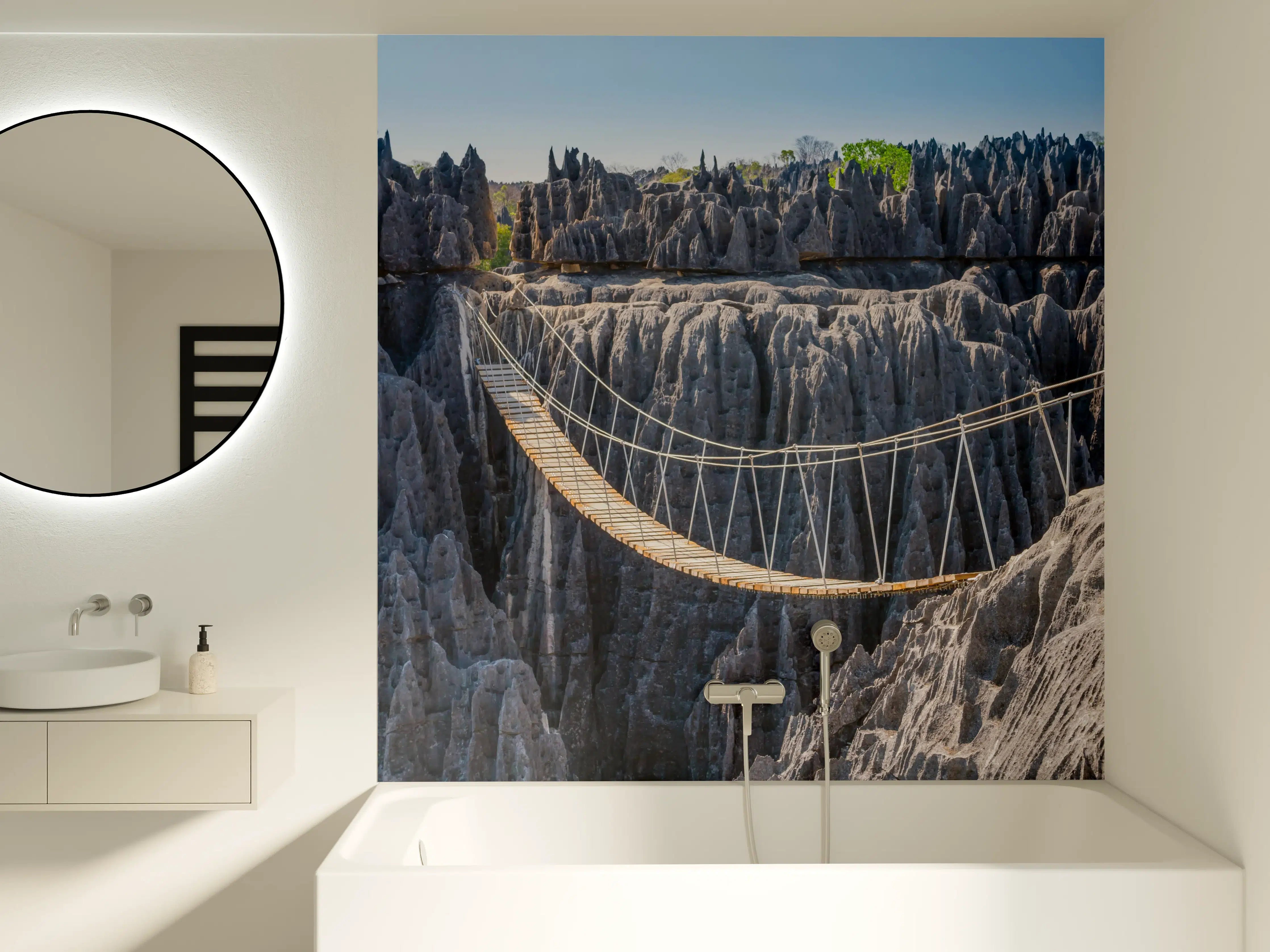 Badewannen-Rückwand - Hängebrücke Tsingy Madagascar