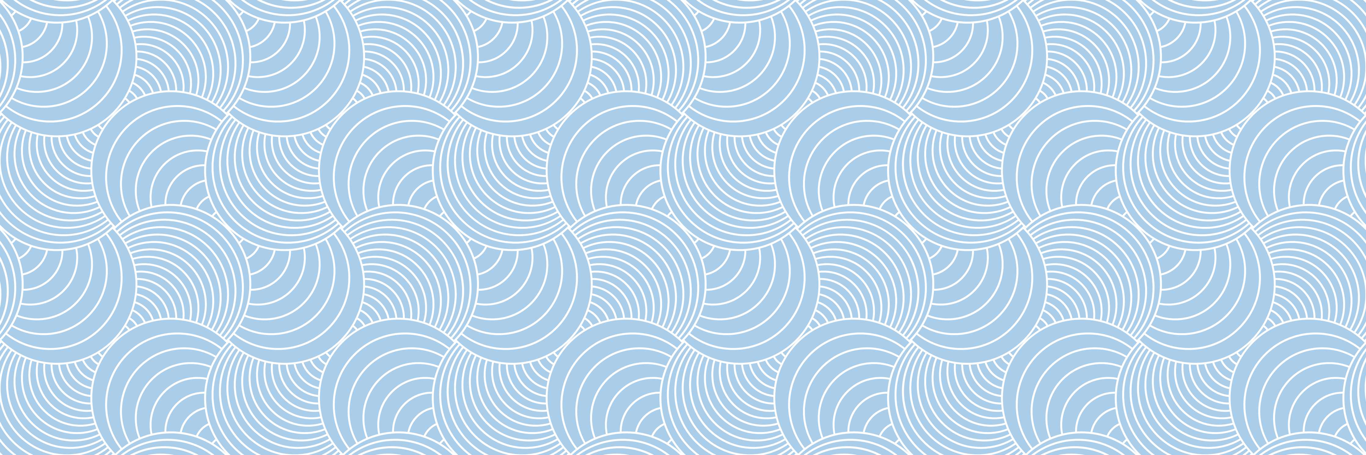 Badewannen-Rückwand-Harmonisches geometrisches Muster in Hellblau