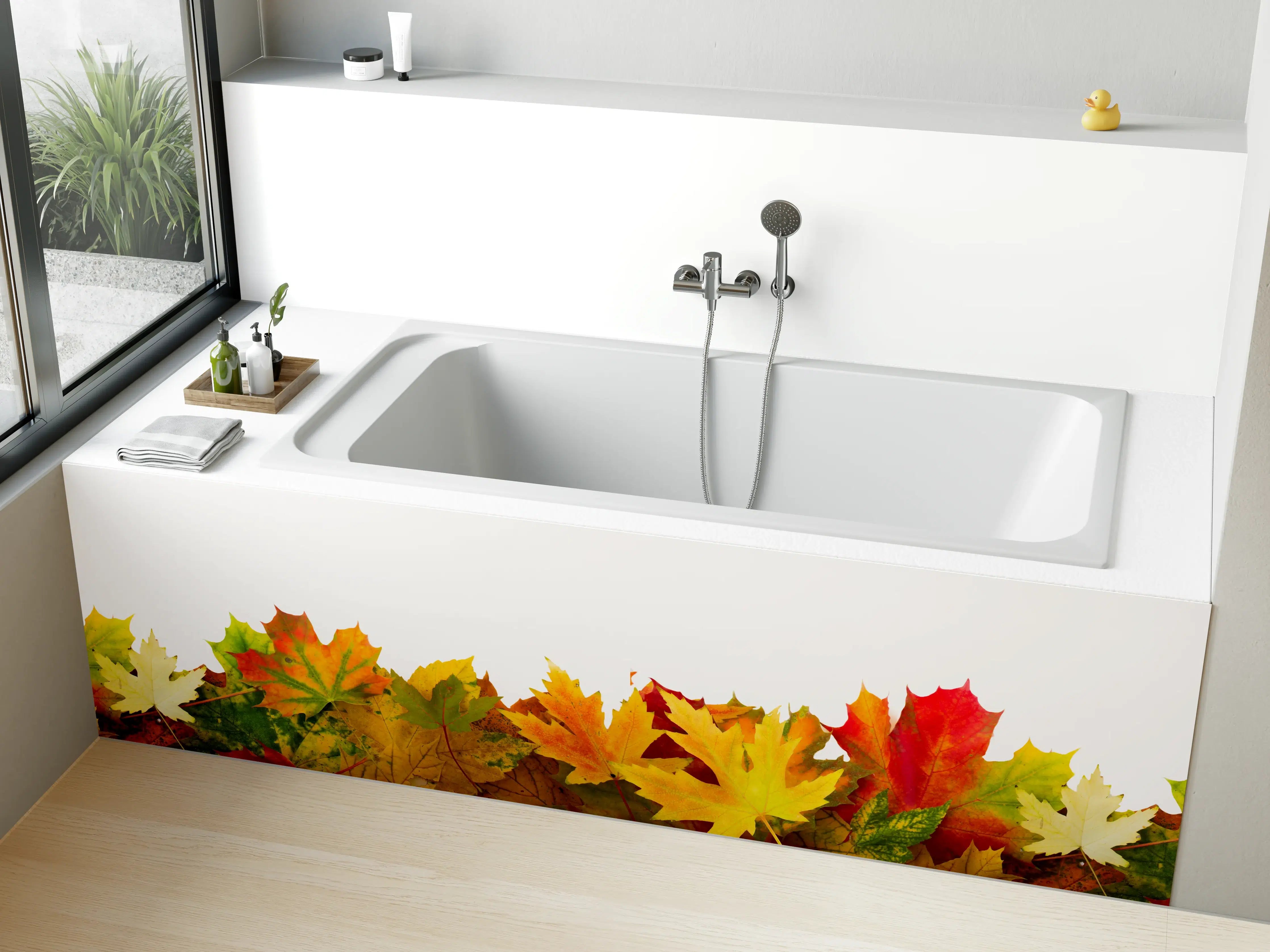 Badewannen-Rückwand - Herbst Laub
