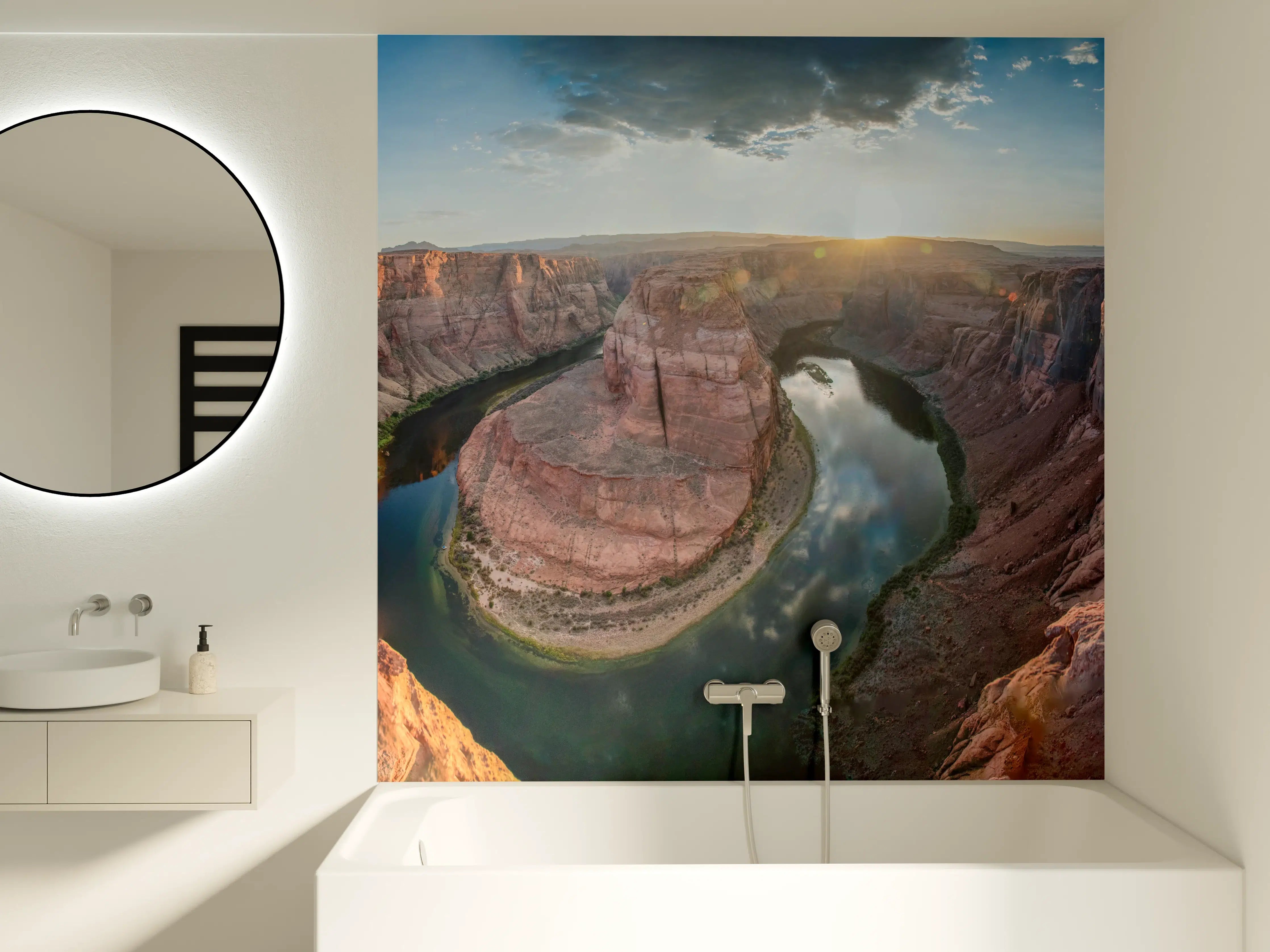 Badewannen-Rückwand - Horseshoe Bend Sonnenuntergang