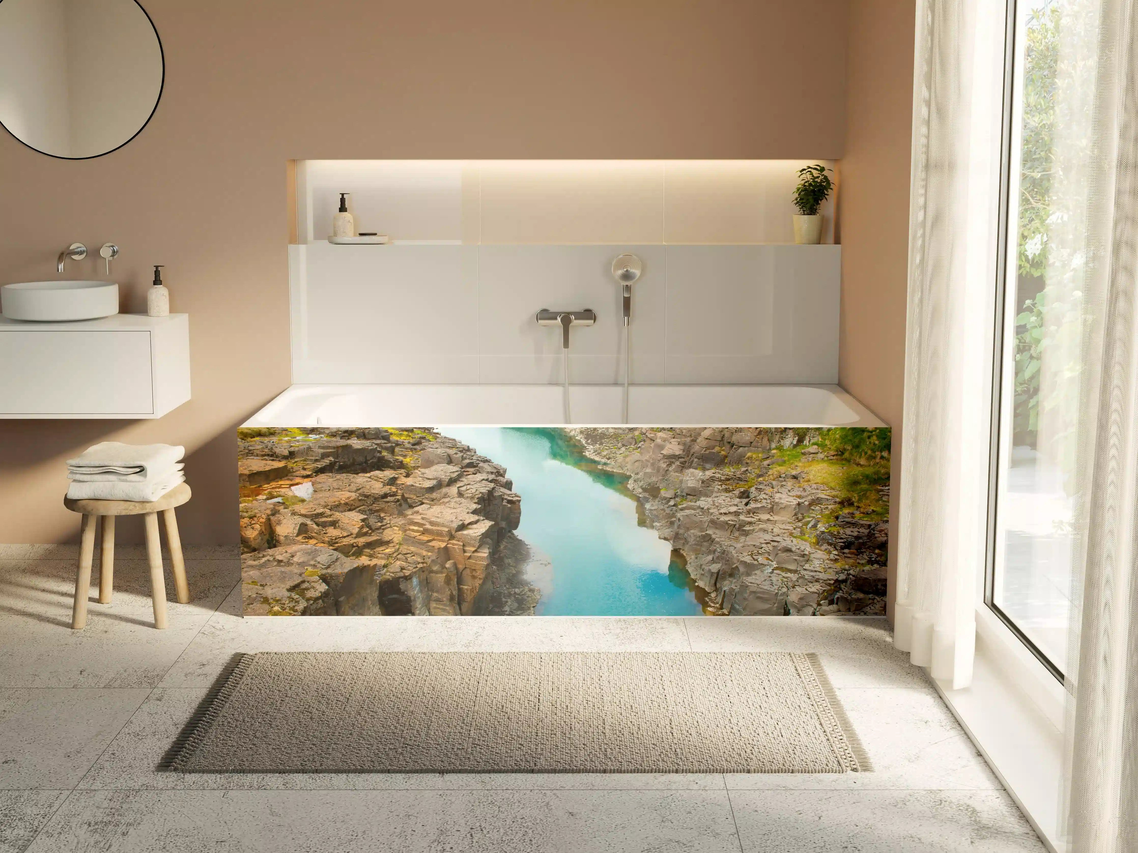 Badewannen-Rückwand - Icelandic River Canyon