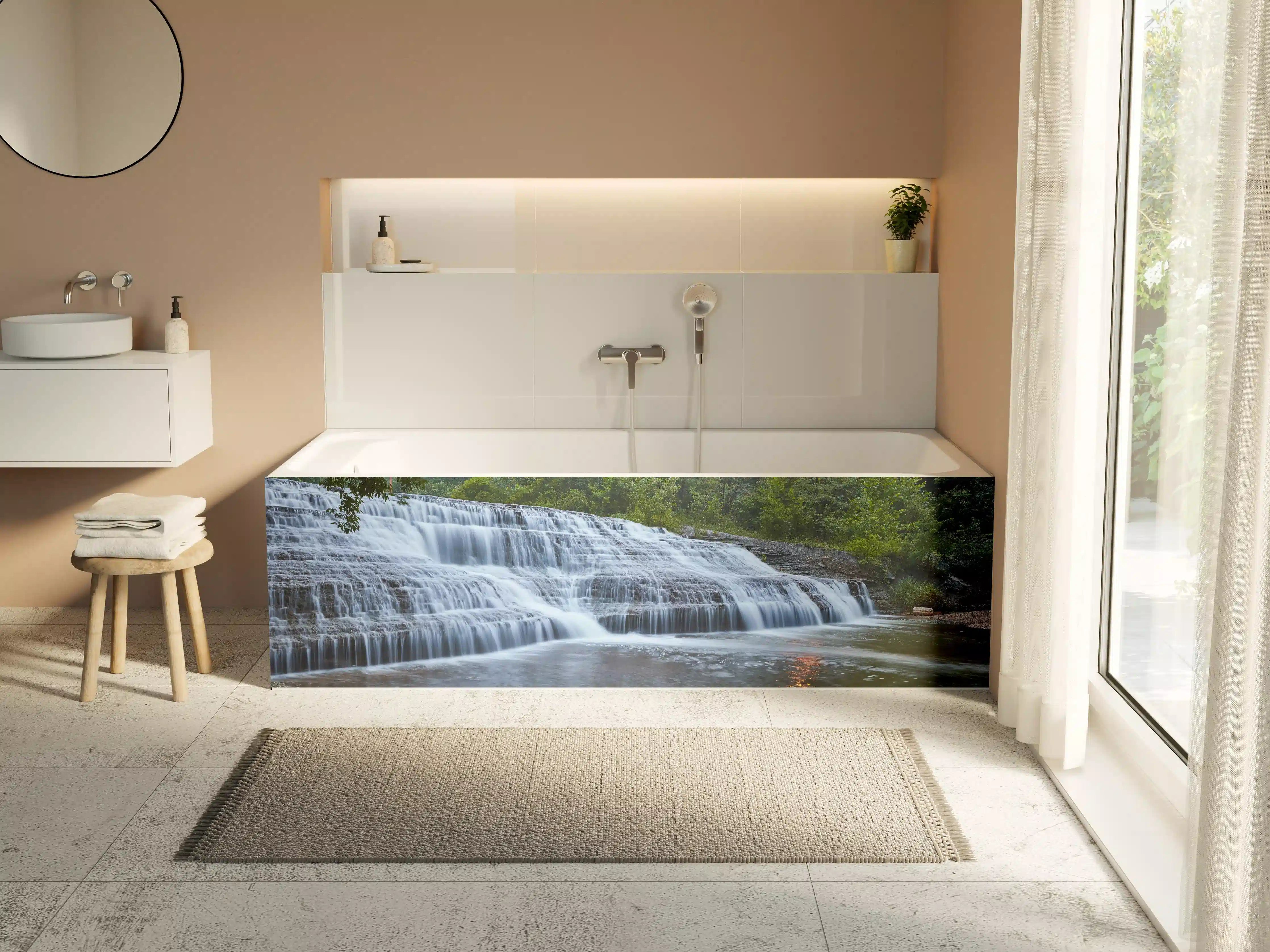 Badewannen-Rückwand - Indiana Wasserfall
