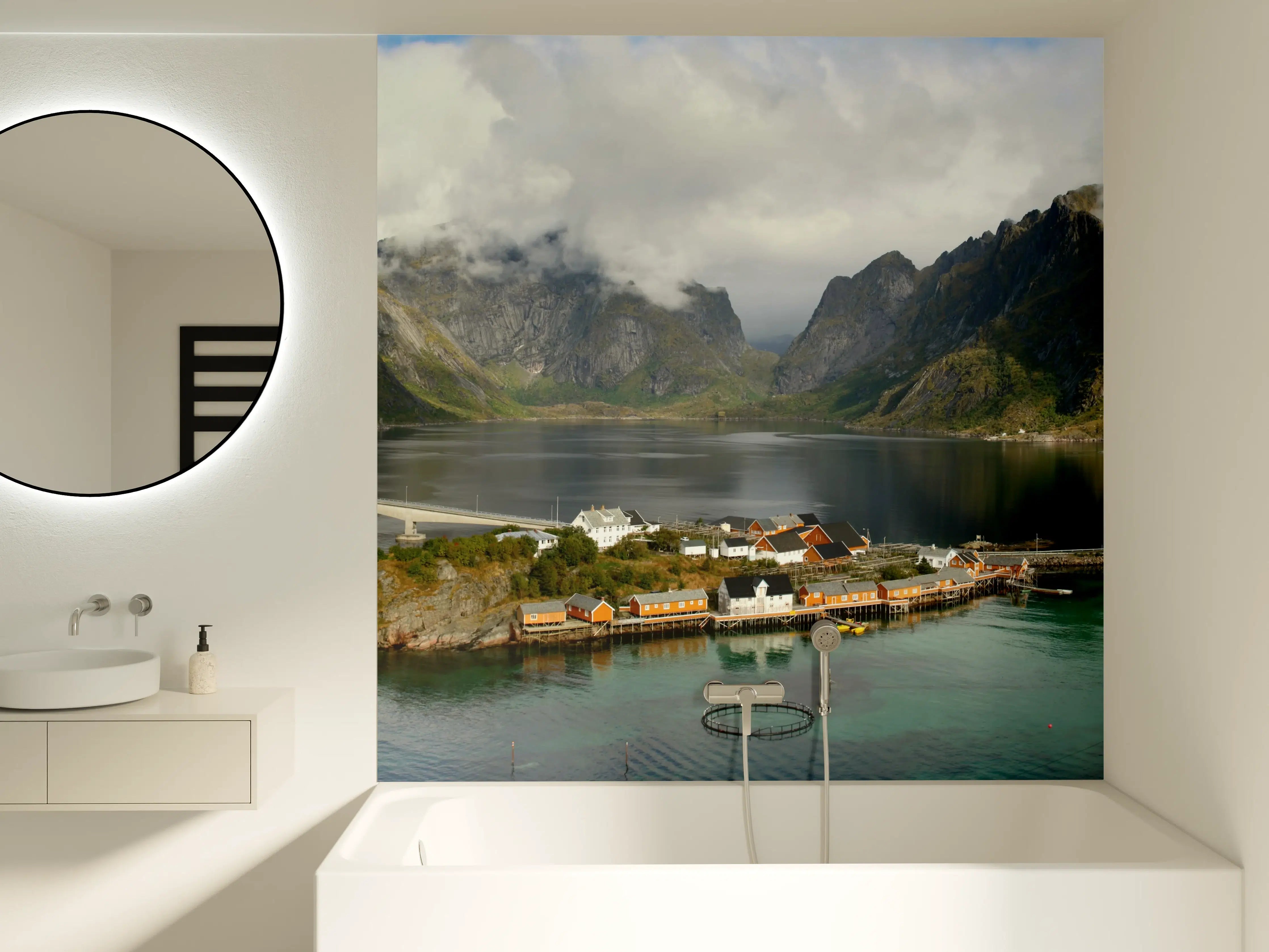 Badewannen-Rückwand - Inselwelt Lofoten 2007