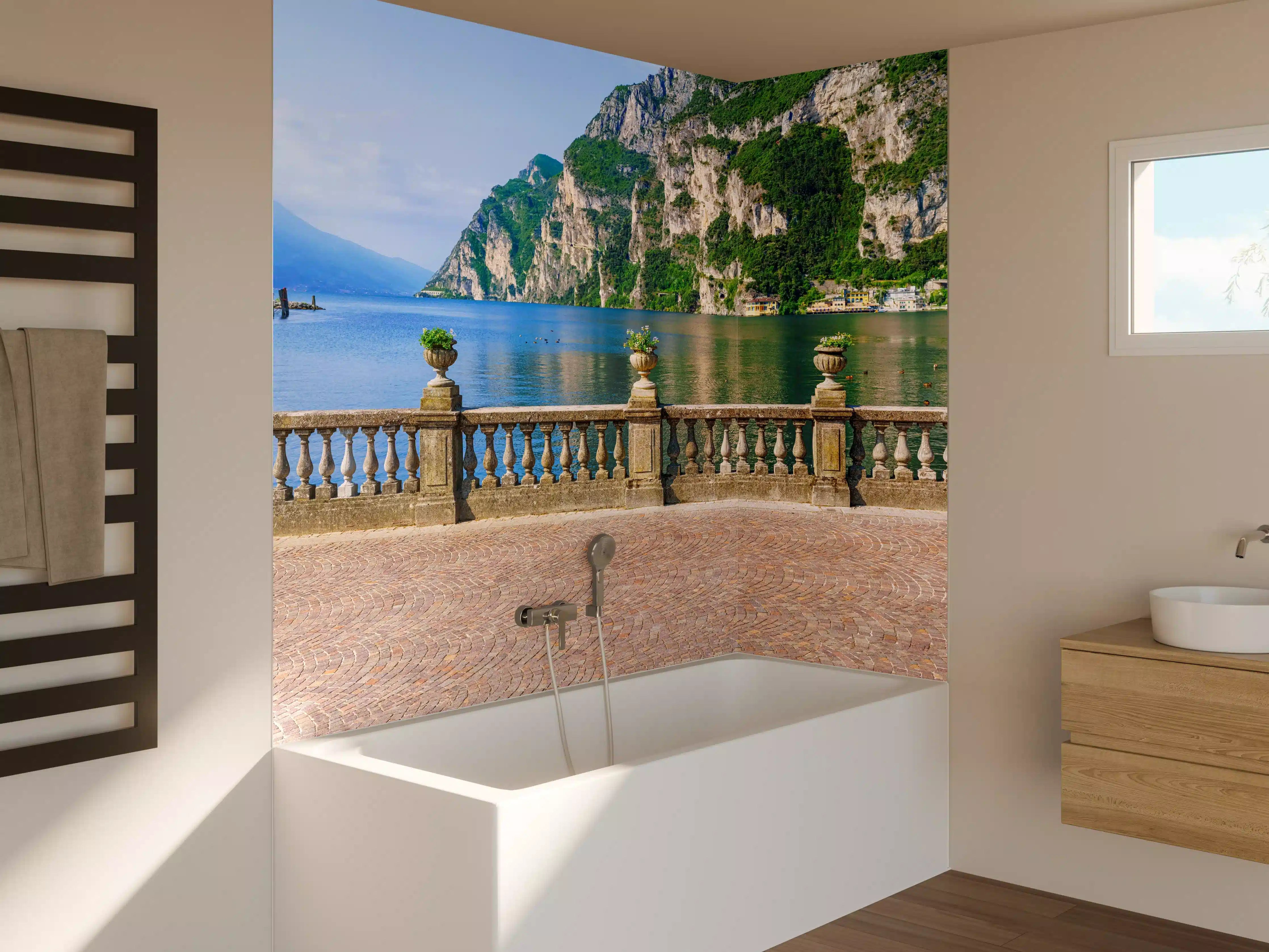 Badewannen-Rückwand - Italien Riva del Garda See
