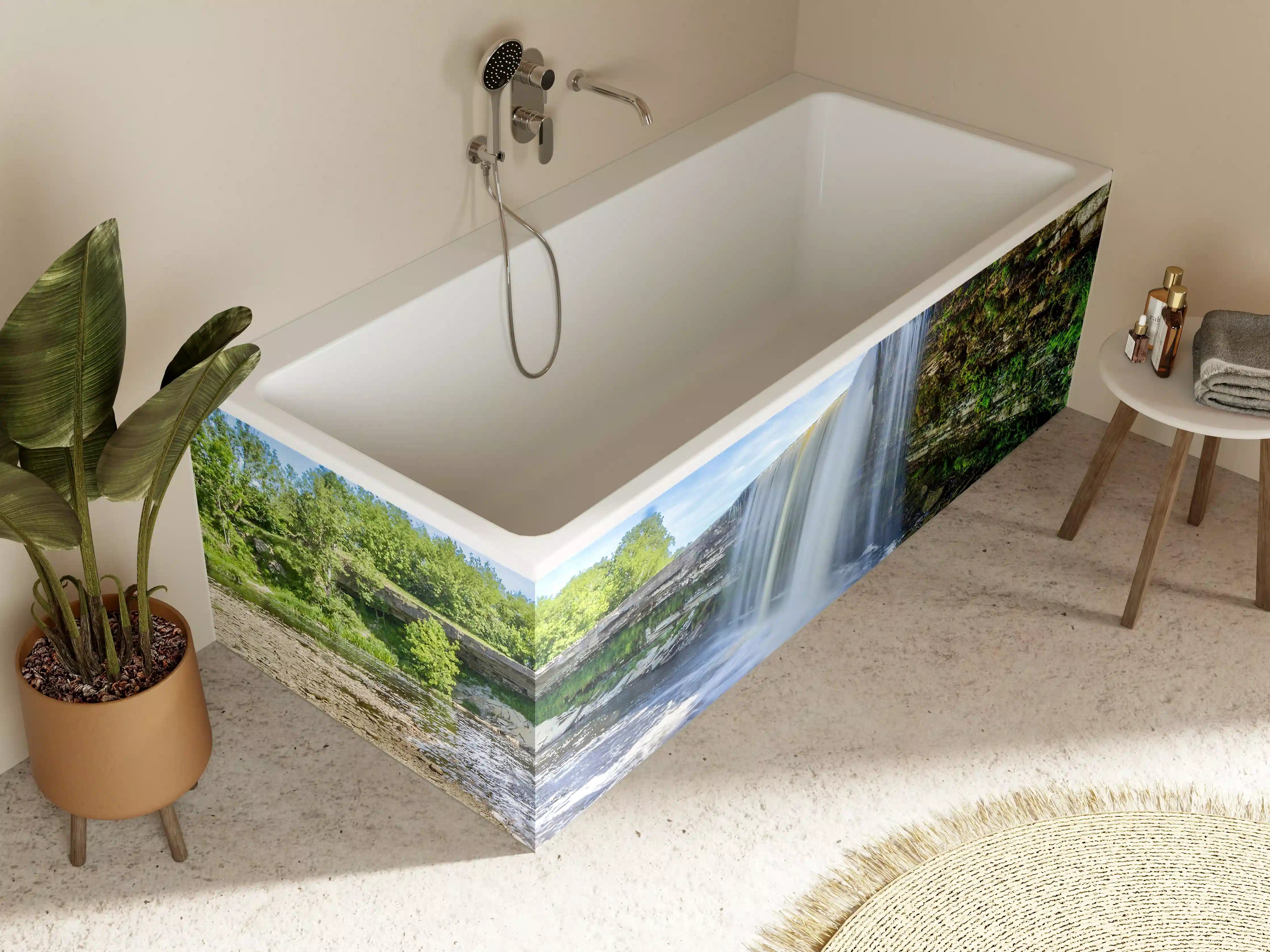 Badewannen-Rückwand - Jagala Sommer Wasserfall