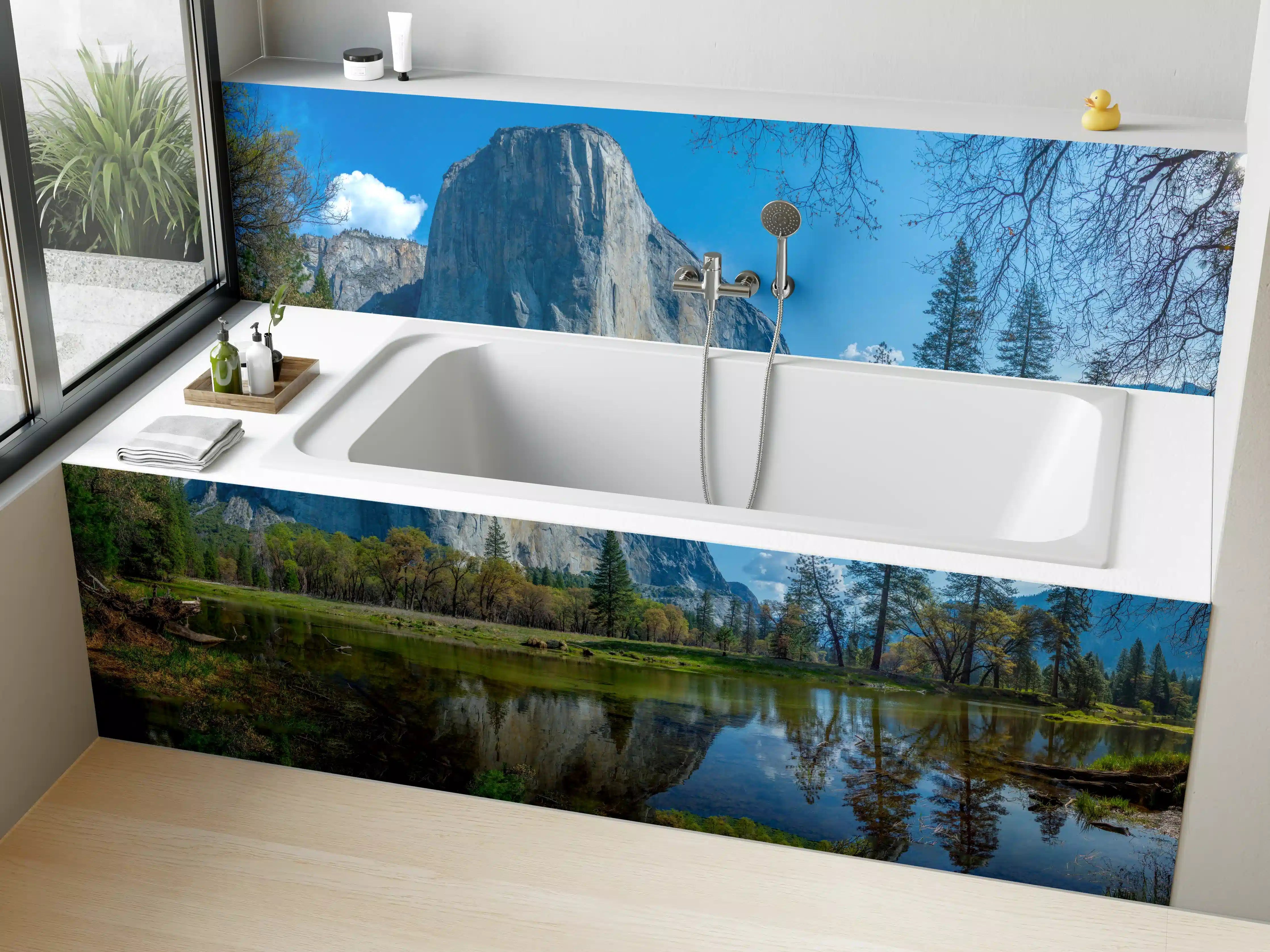 Badewannen-Rückwand - Kalifornische Berge