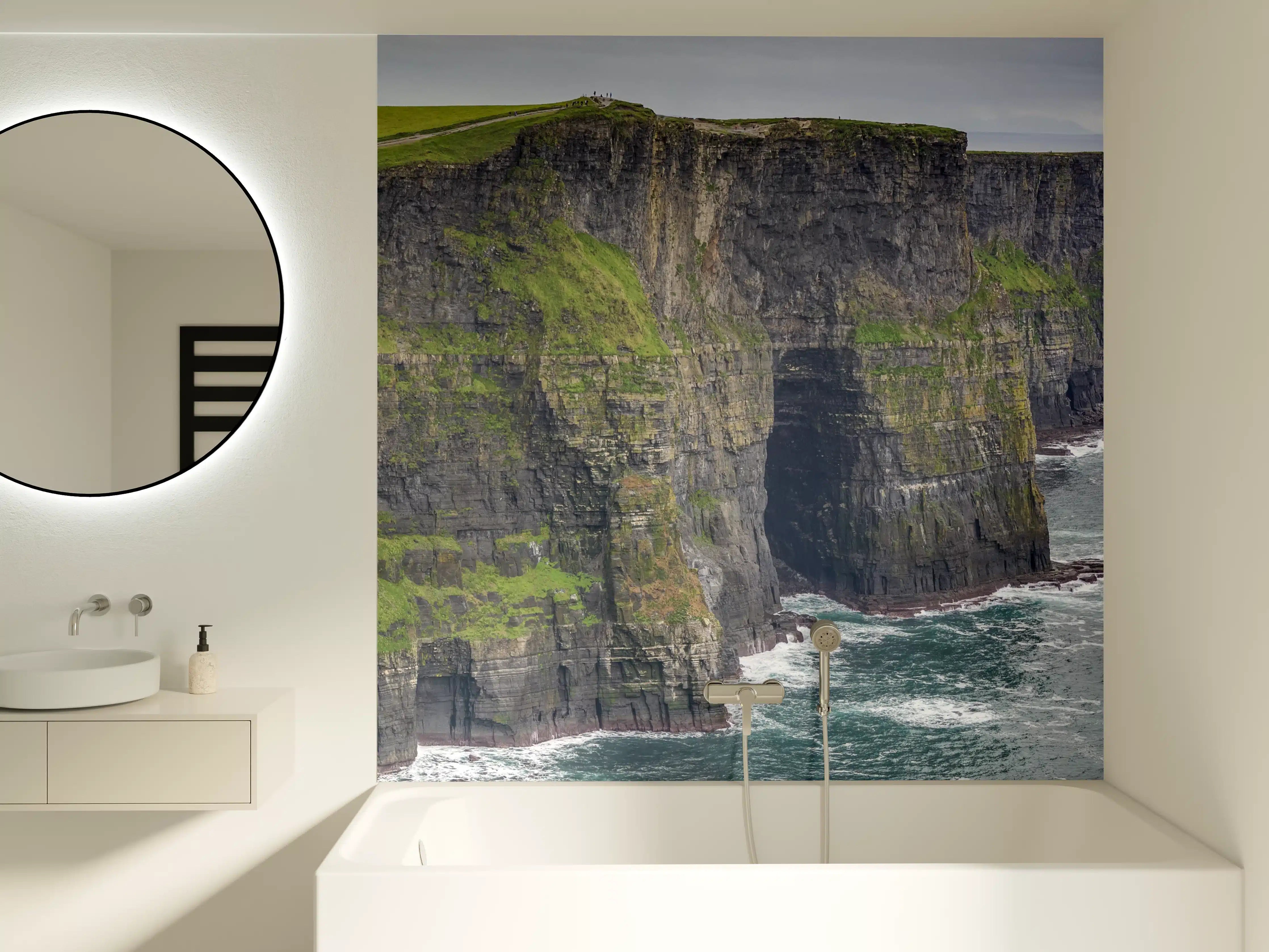 Badewannen-Rückwand - Klippenlinie in Kerry - Irland
