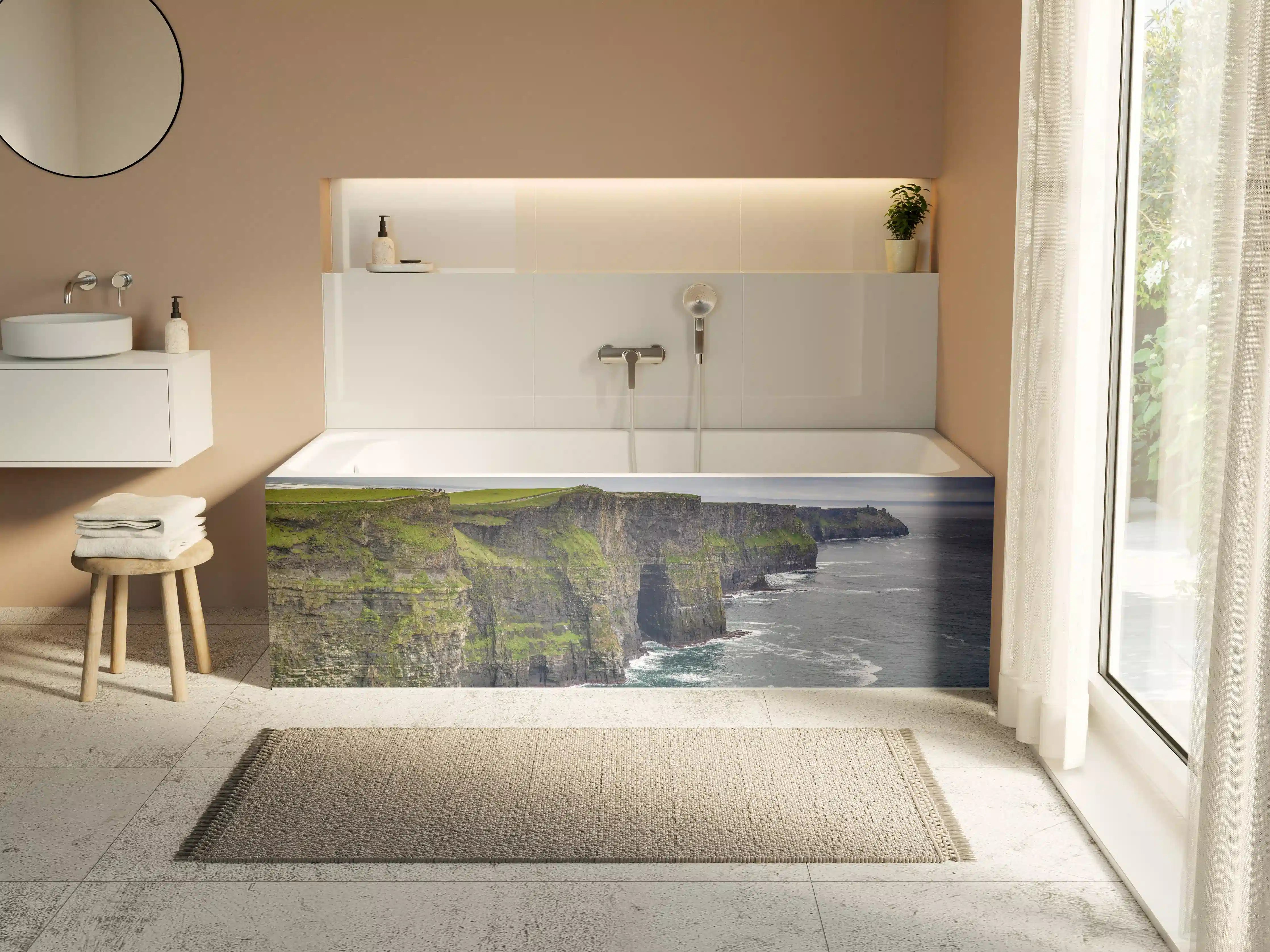 Badewannen-Rückwand - Klippenlinie in Kerry - Irland