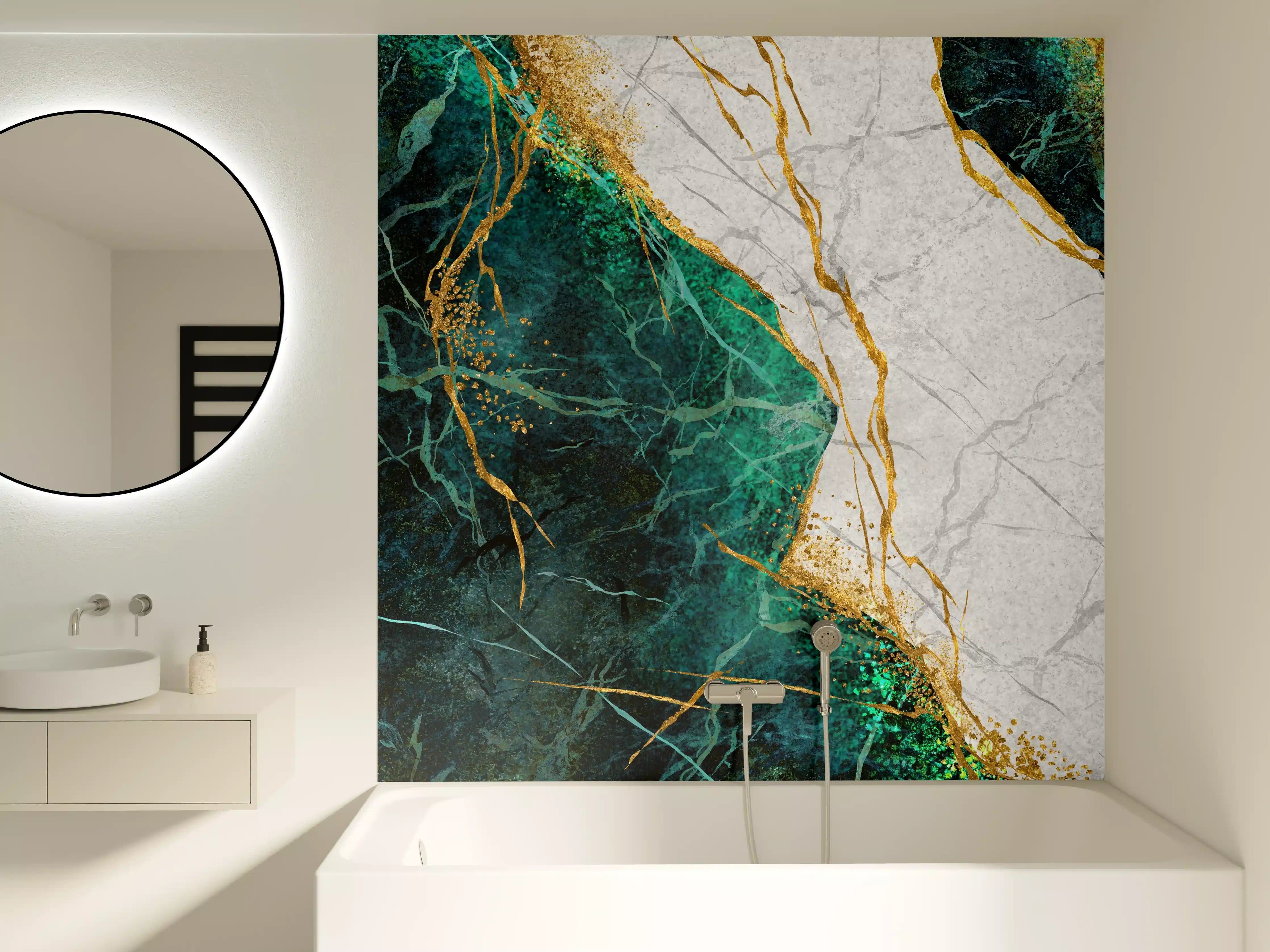 Badewannen-Rückwand - Kreative Marmor Textur - Luxus