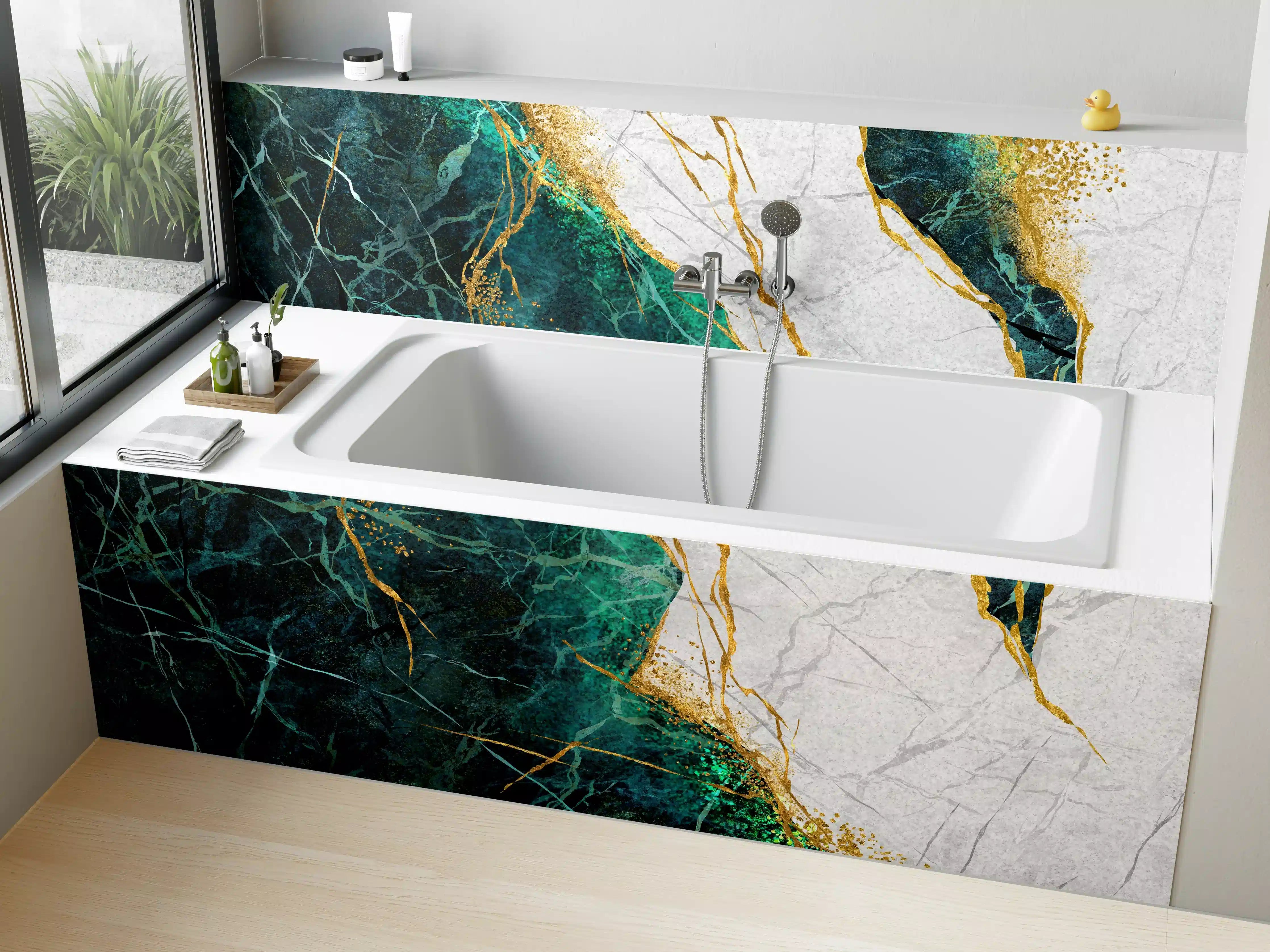 Badewannen-Rückwand - Kreative Marmor Textur - Luxus