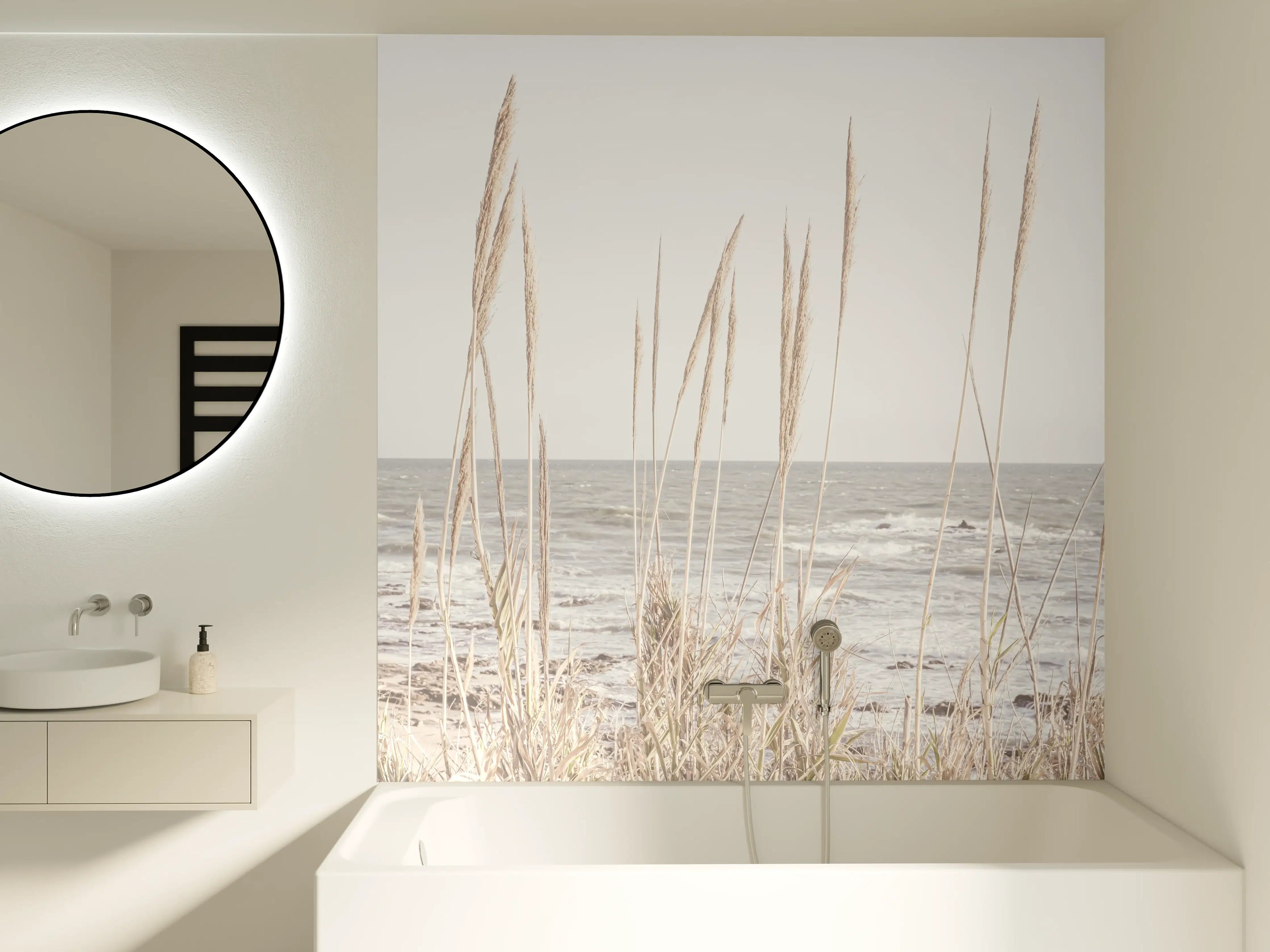 Badewannen-Rückwand - Küstenbild - Am Meer