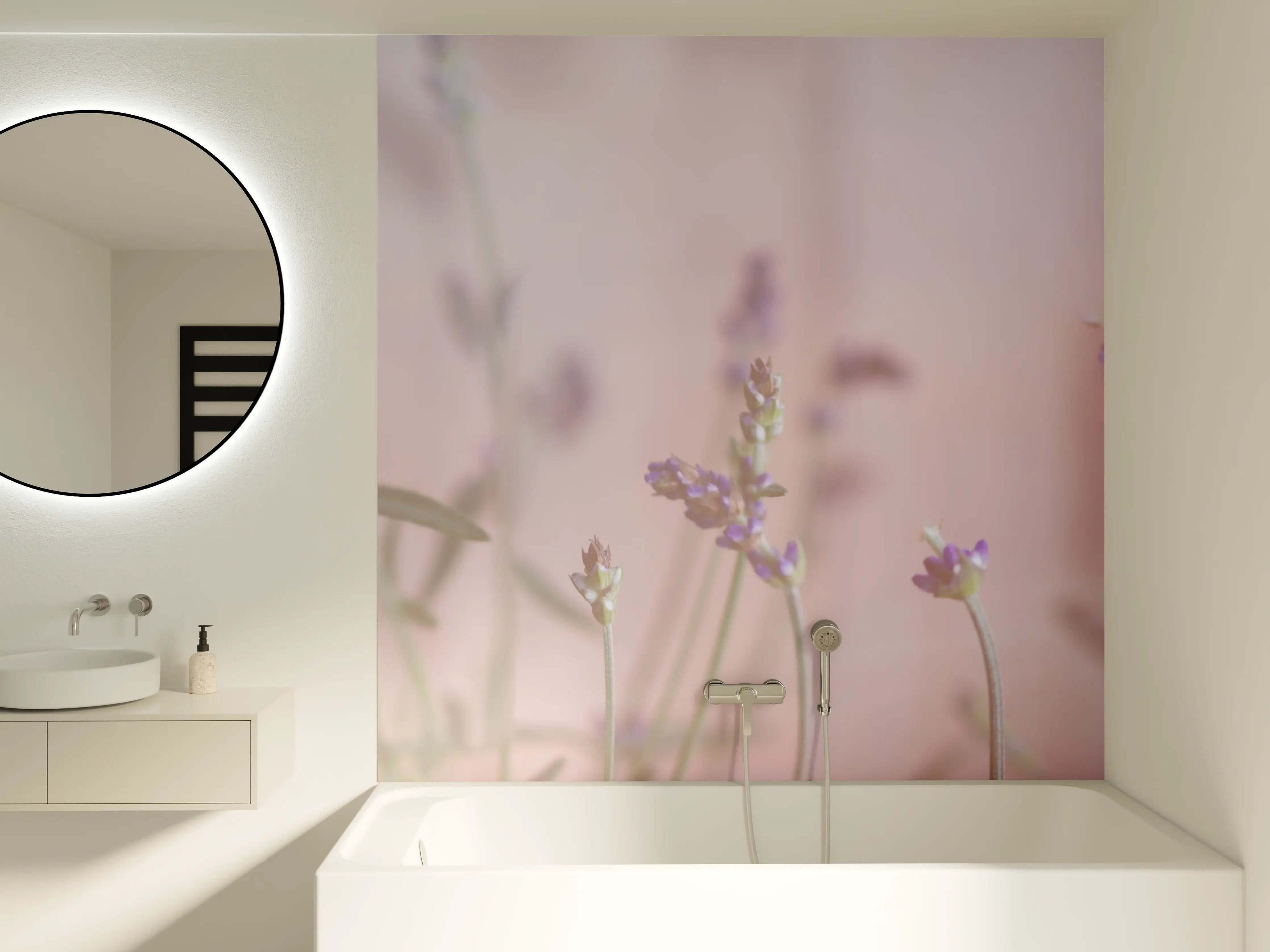 Badewannen-Rückwand - Lavendel