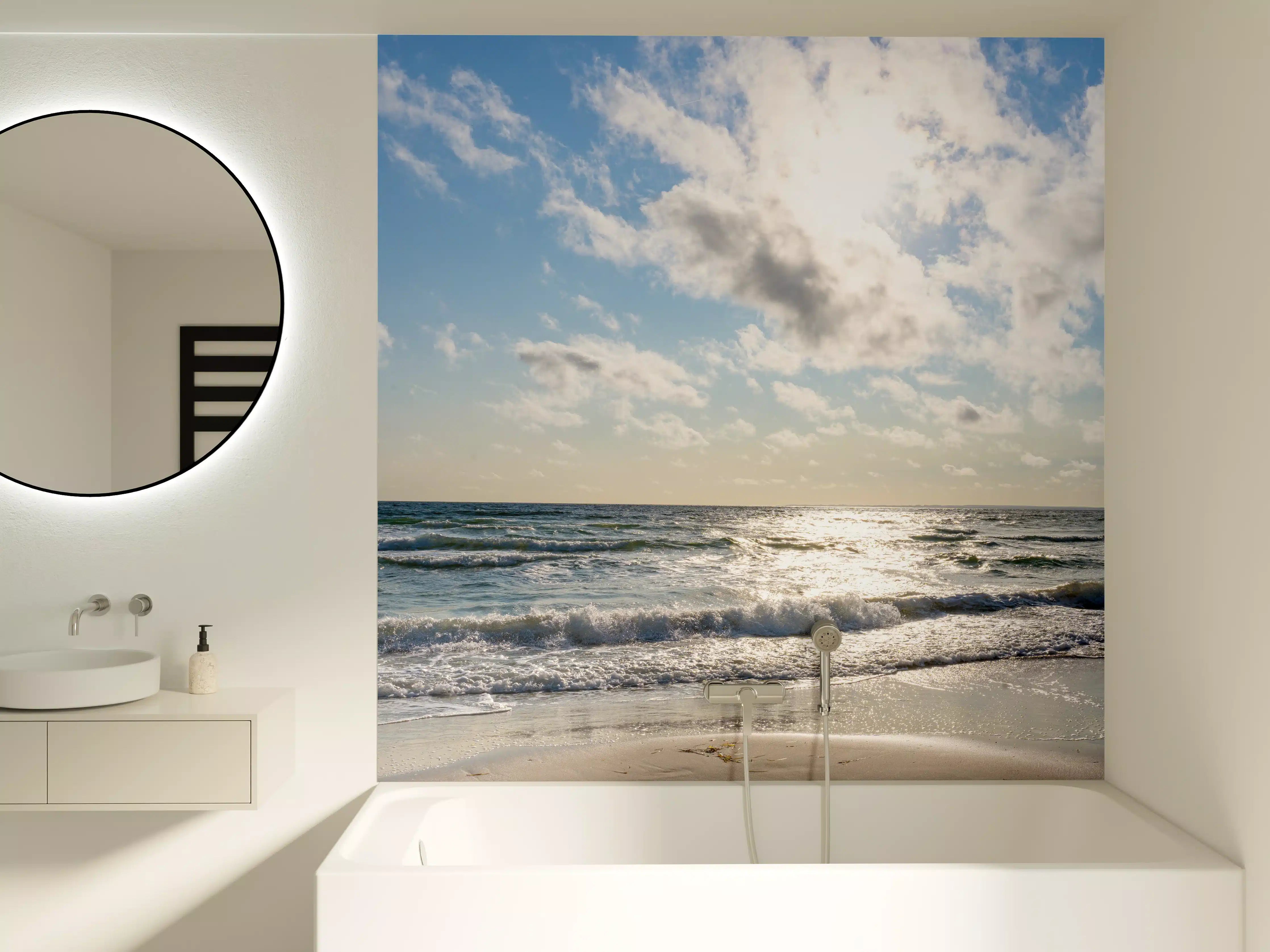 Badewannen-Rückwand - Lübecker Bucht an der Ostsee