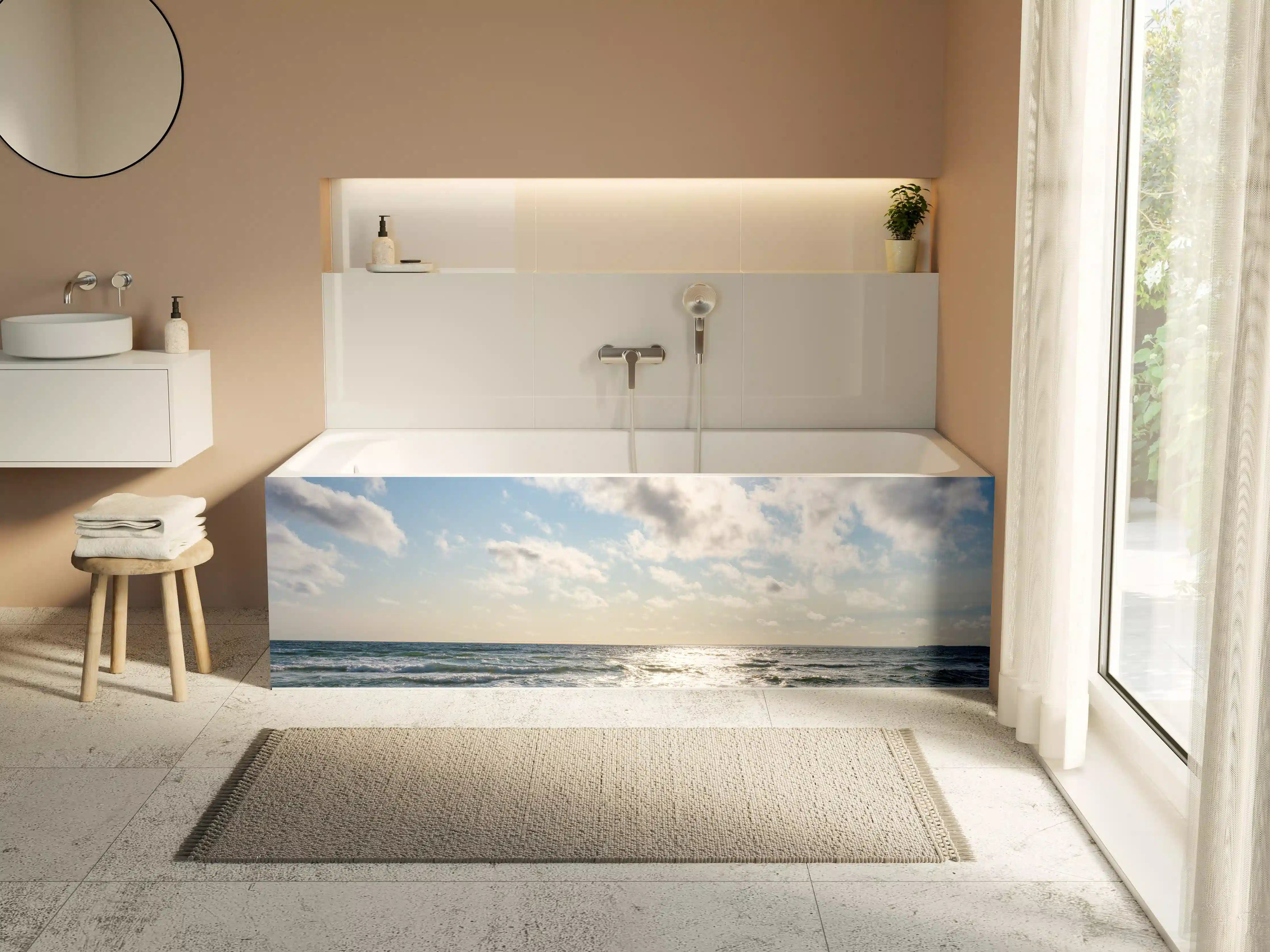 Badewannen-Rückwand - Lübecker Bucht an der Ostsee