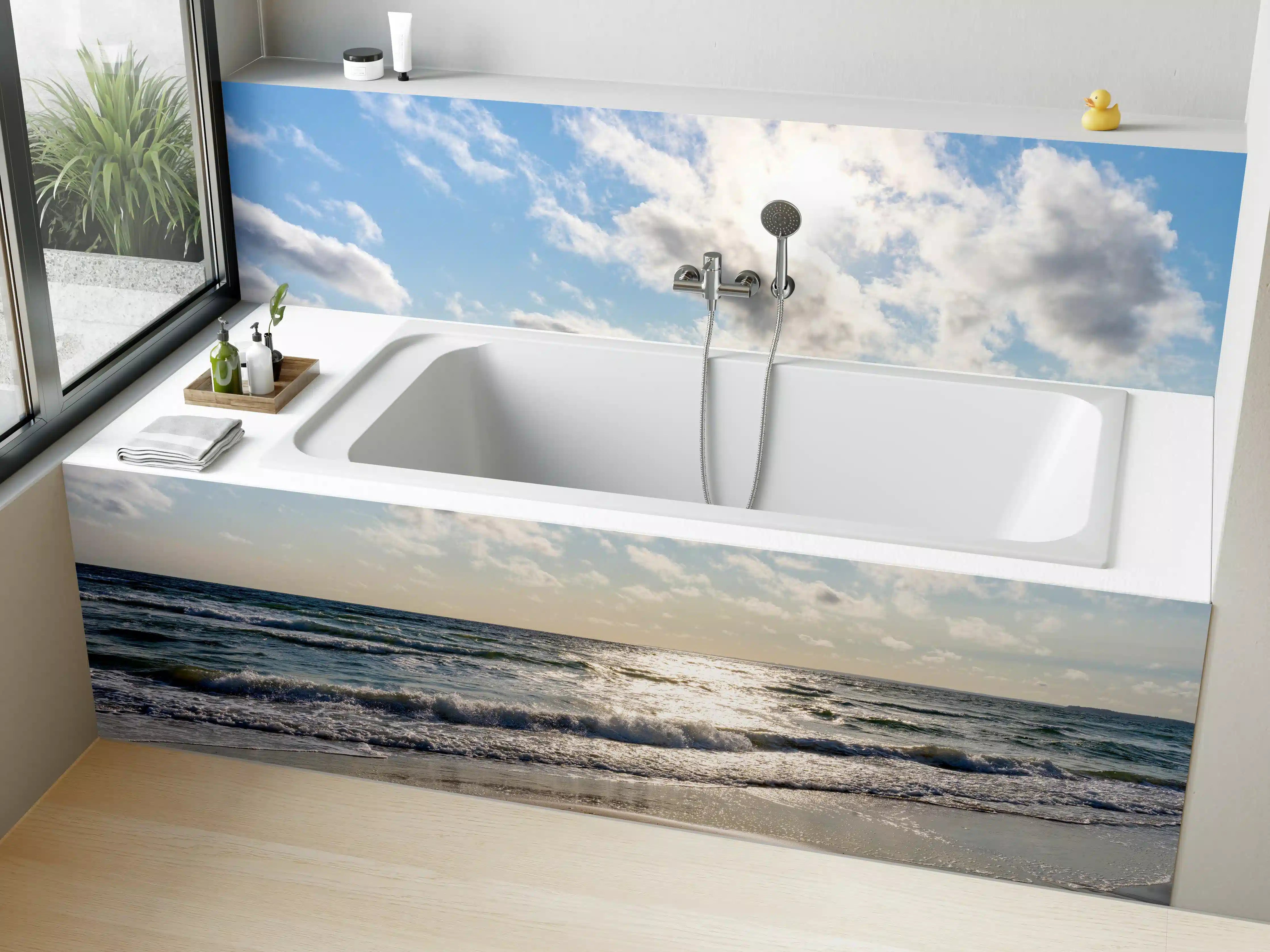 Badewannen-Rückwand - Lübecker Bucht an der Ostsee