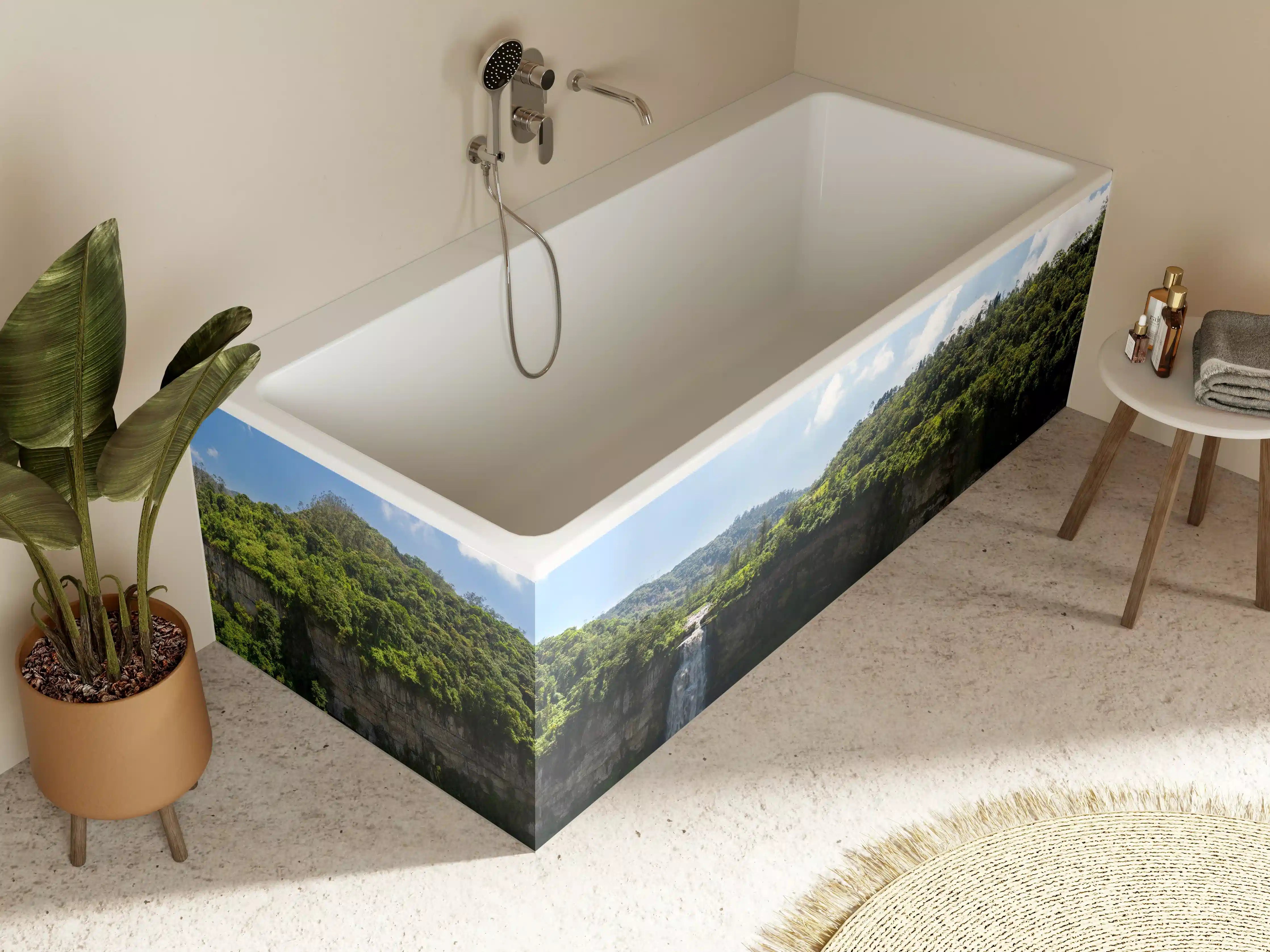 Badewannen-Rückwand - Luftaufnahme von El Salto de Tequendama