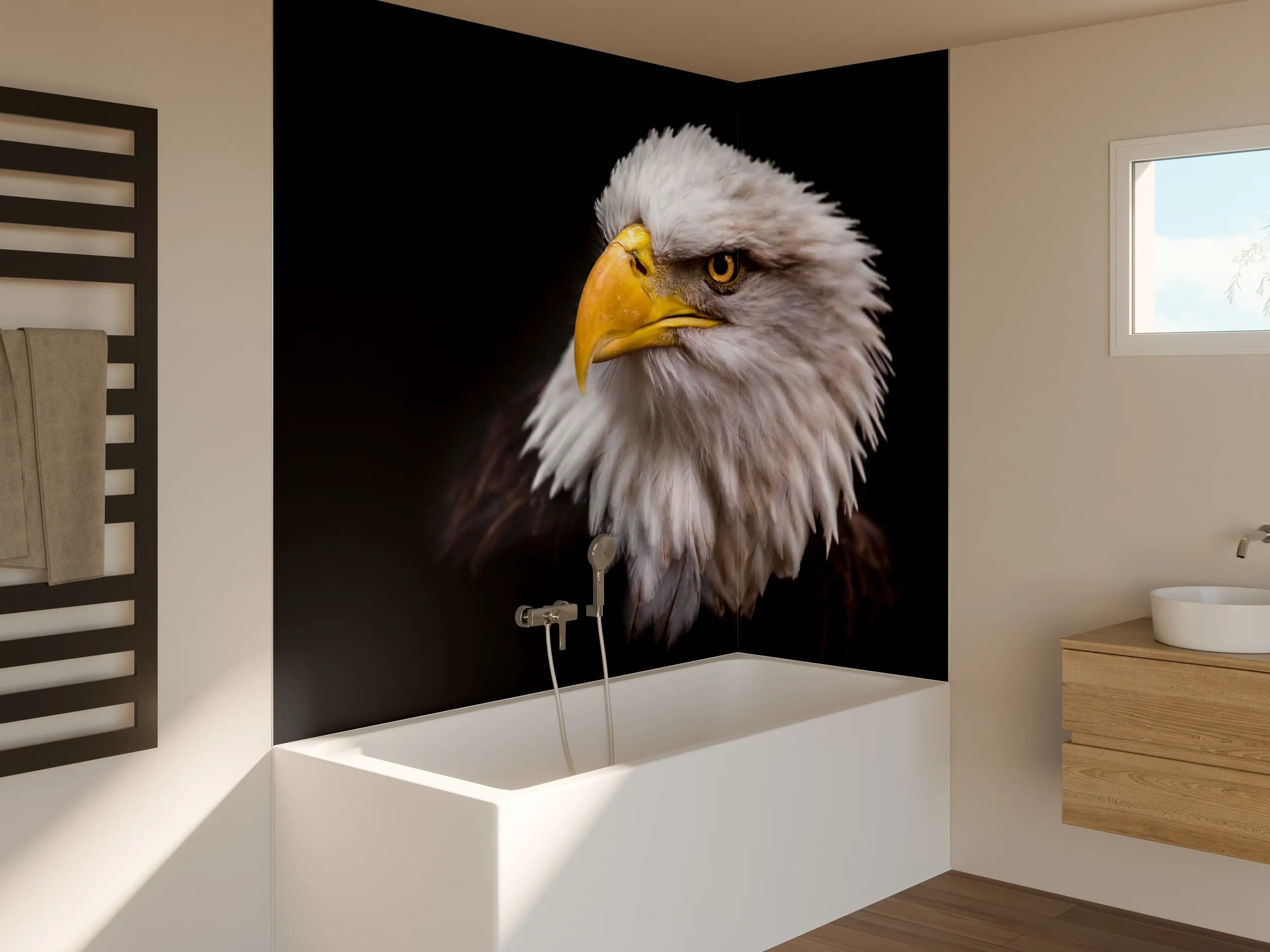 Badewannen-Rückwand - Majestätischer Adler