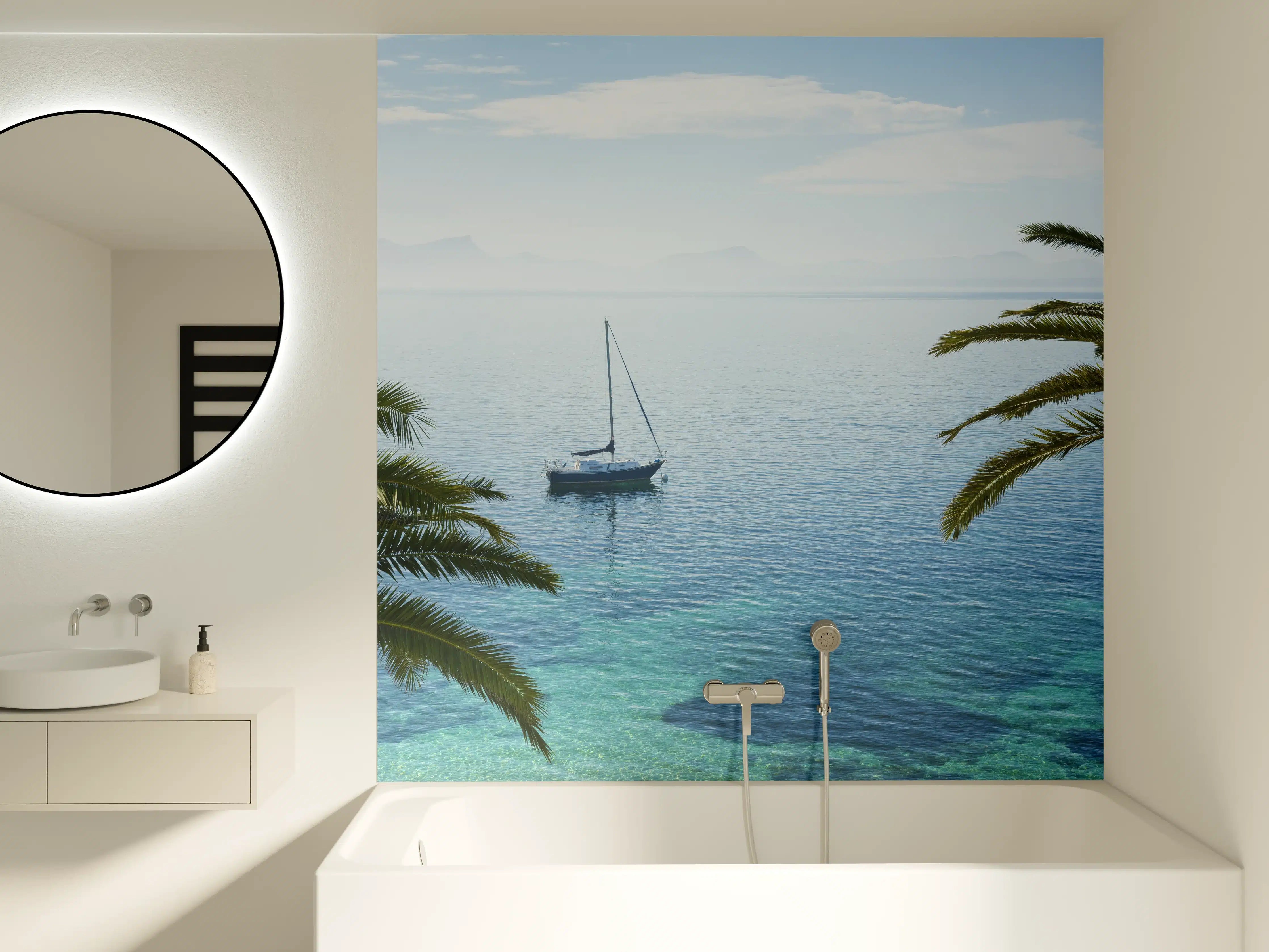 Badewannen-Rückwand - Meeres Ausblick - Mallorca