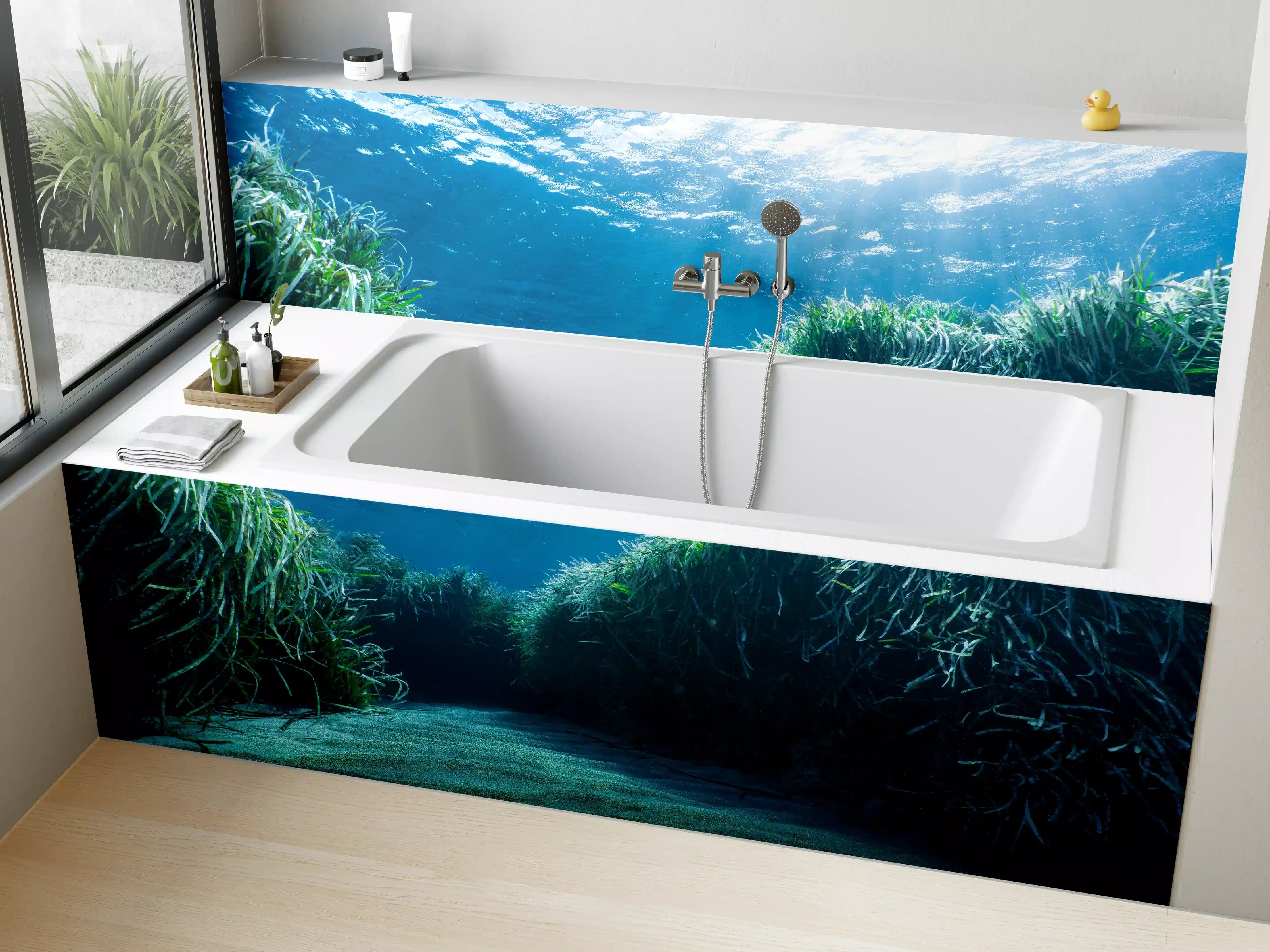 Badewannen-Rückwand - Mesmerizing Unterwasser