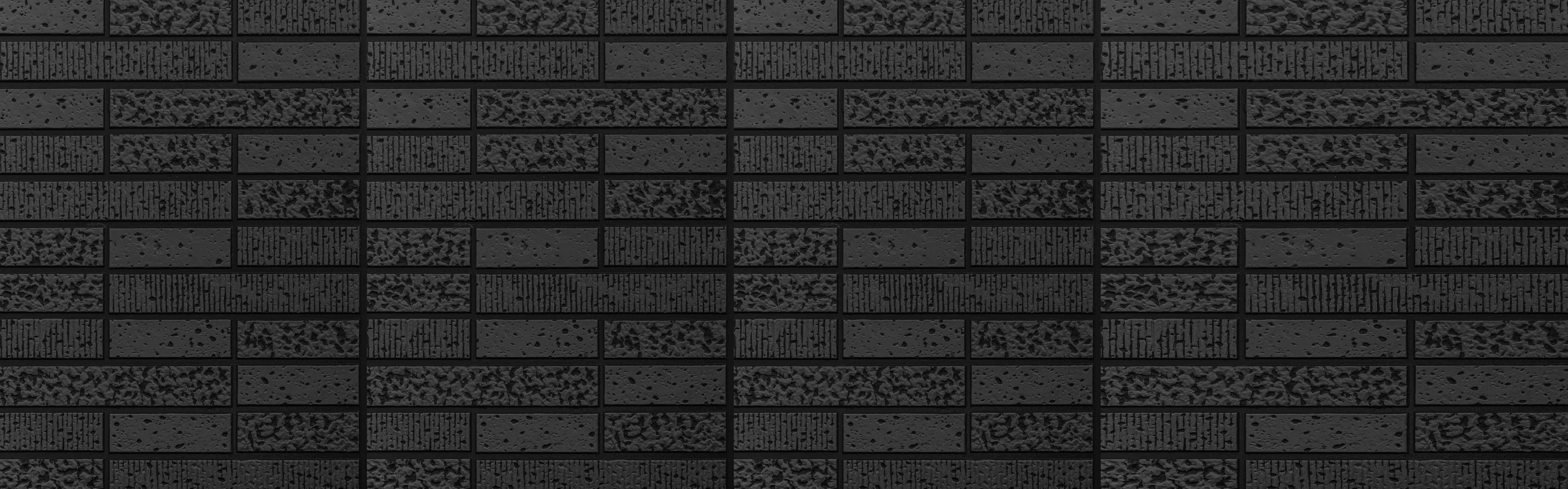Badewannen-Rückwand-Moderne Schwarze Ziegelwand