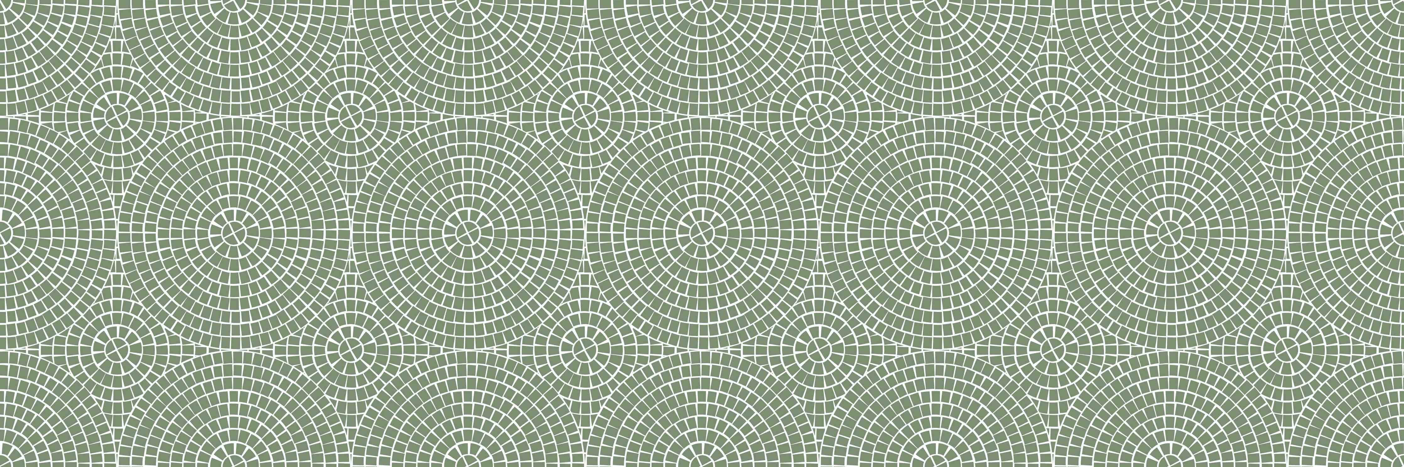 Badewannen-Rückwand-Moderne geometrische Muster in sanften Grüntönen