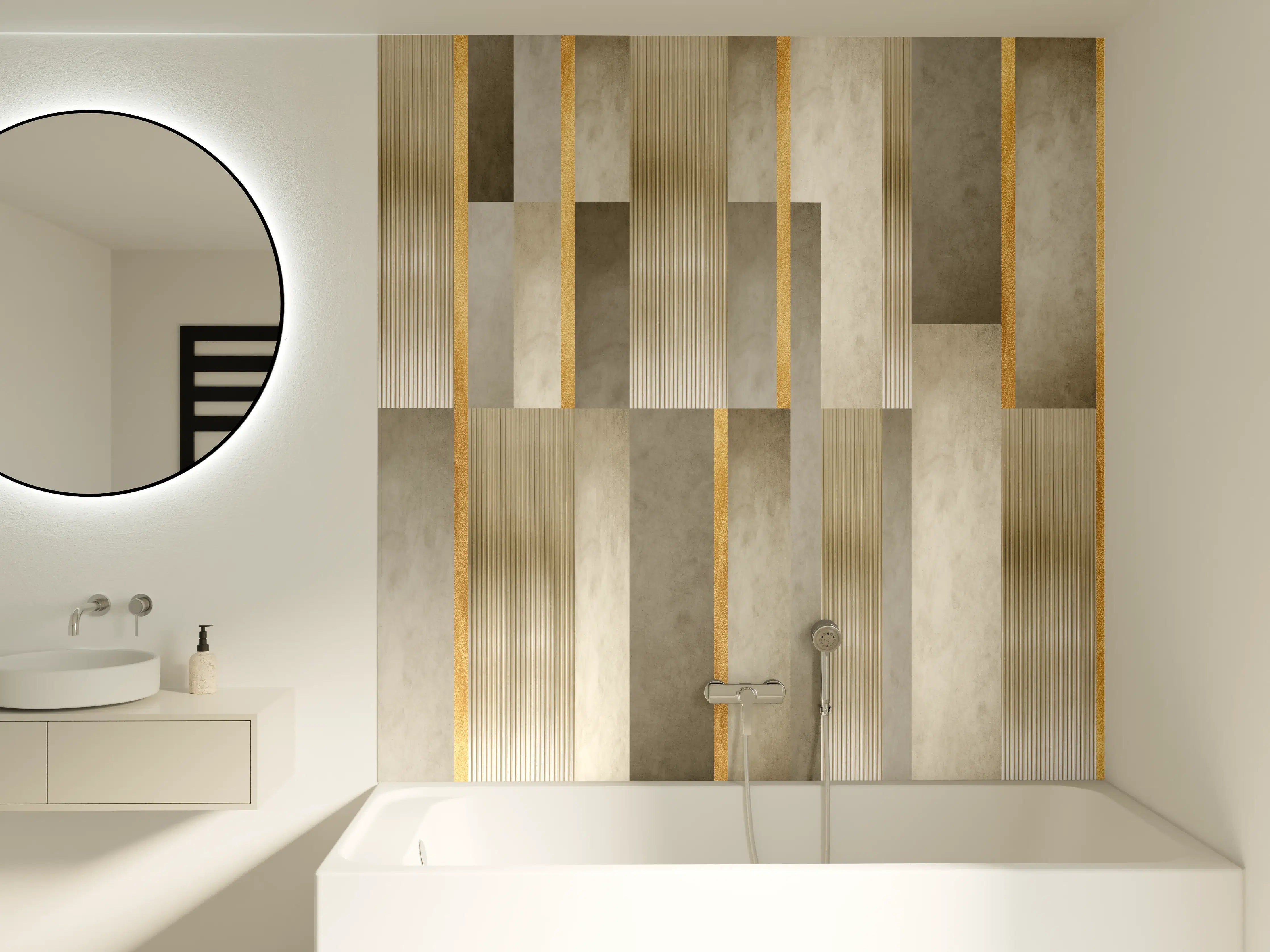 Badewannen-Rückwand - Modernes Wandmuster - Orient