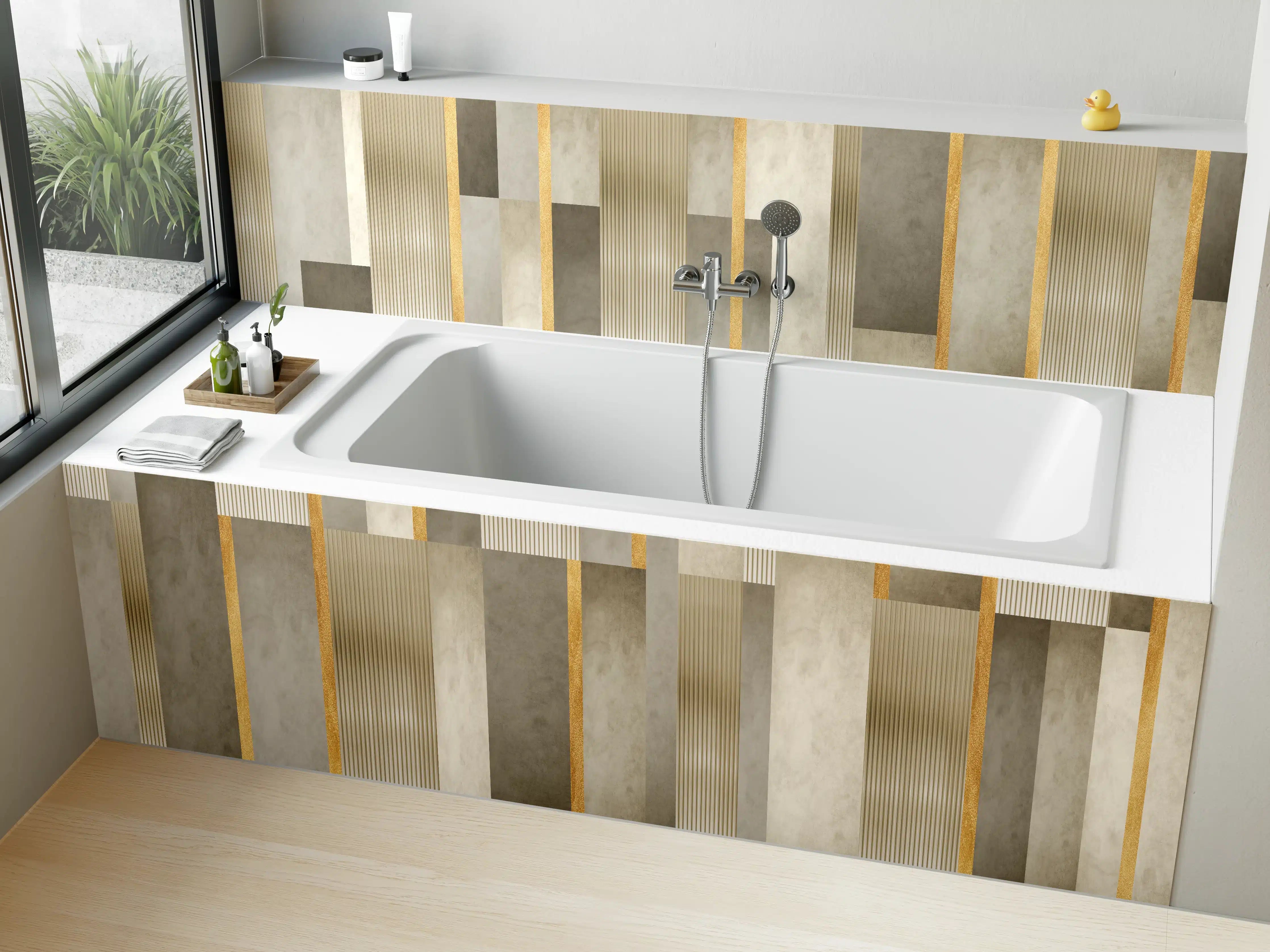 Badewannen-Rückwand - Modernes Wandmuster - Orient