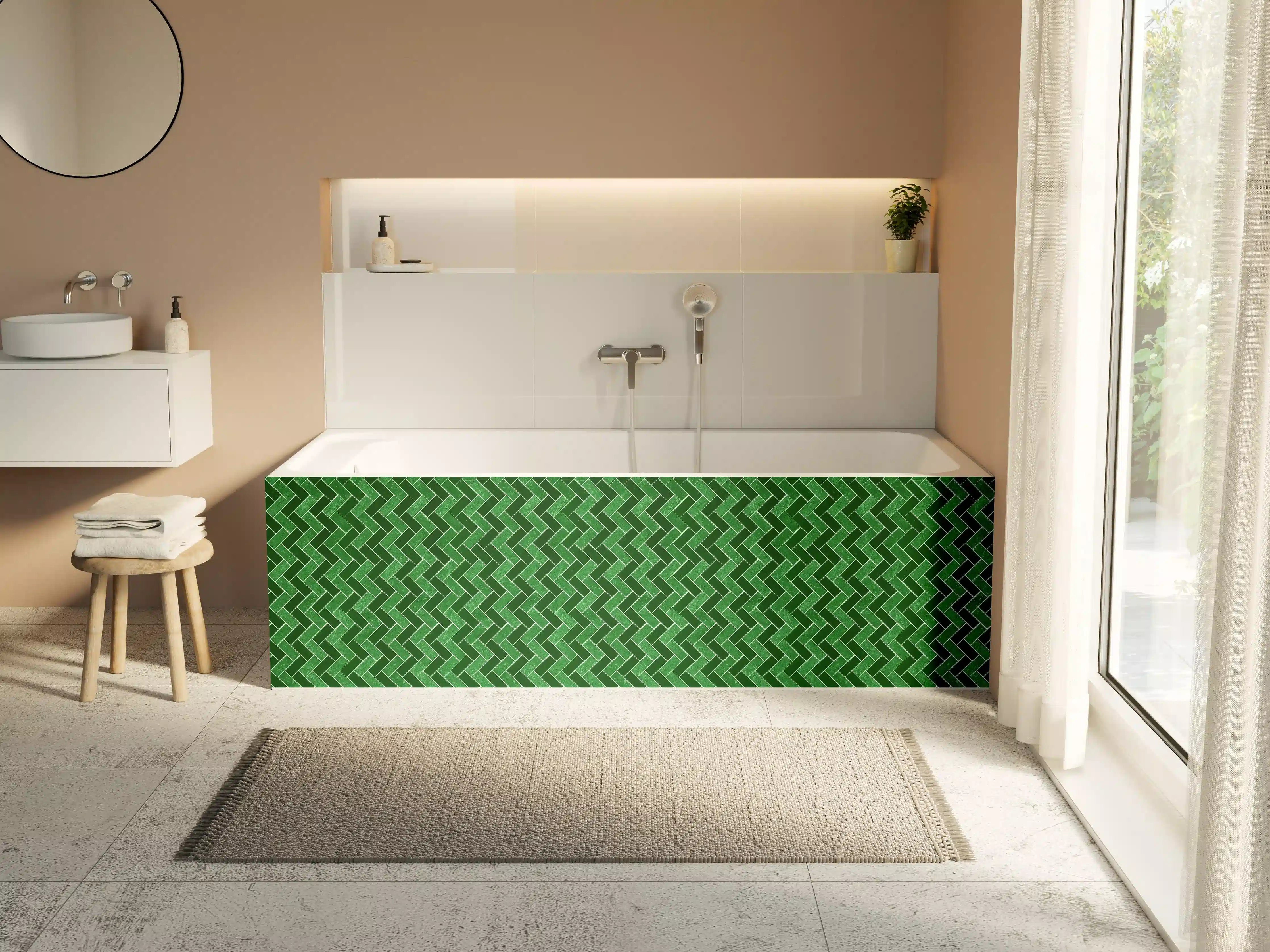 Badewannen-Rückwand - Mosaik Textur - Fliesen