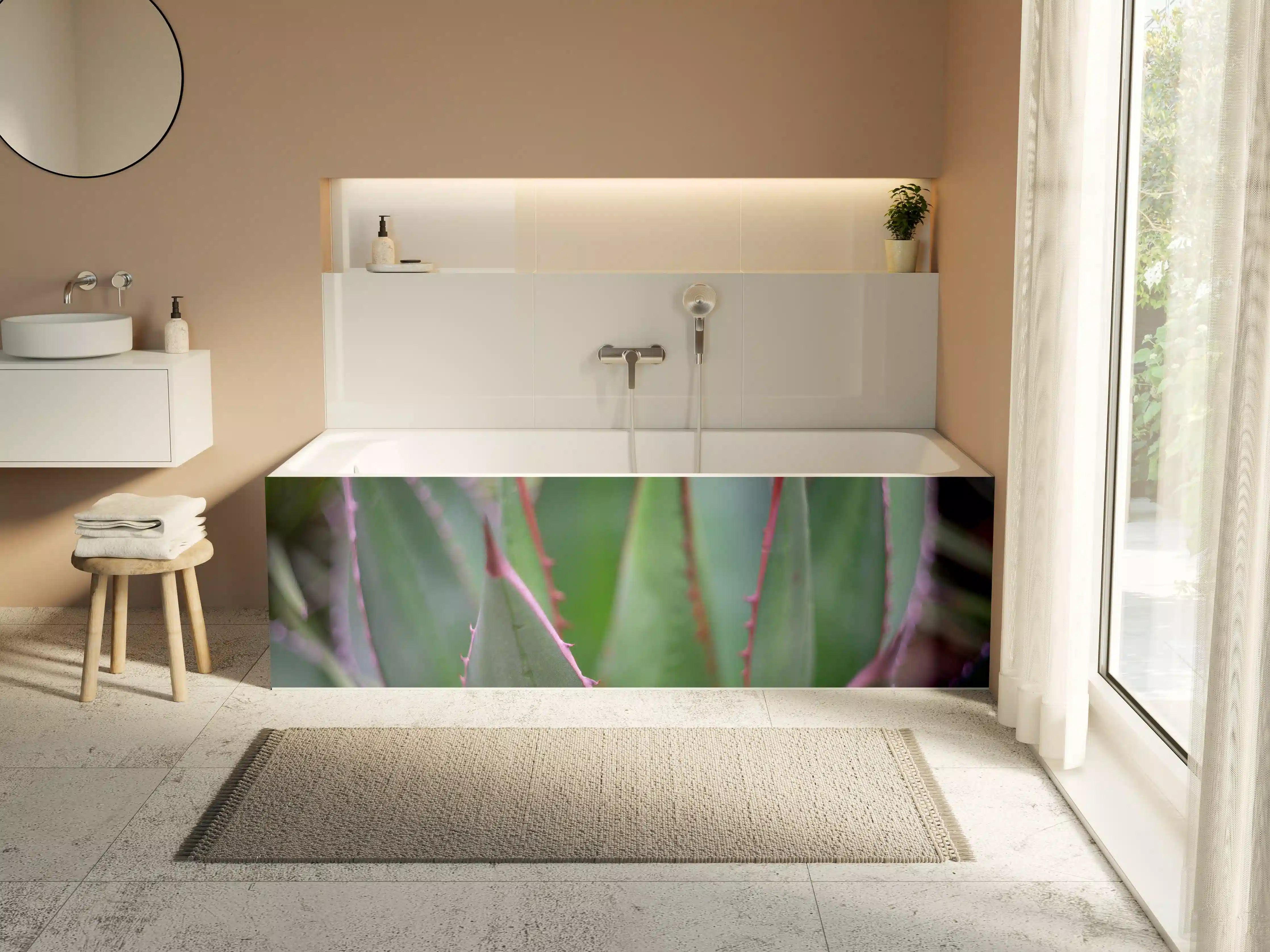 Badewannen-Rückwand - Nahaufnahme - Agave ghiesbreghti