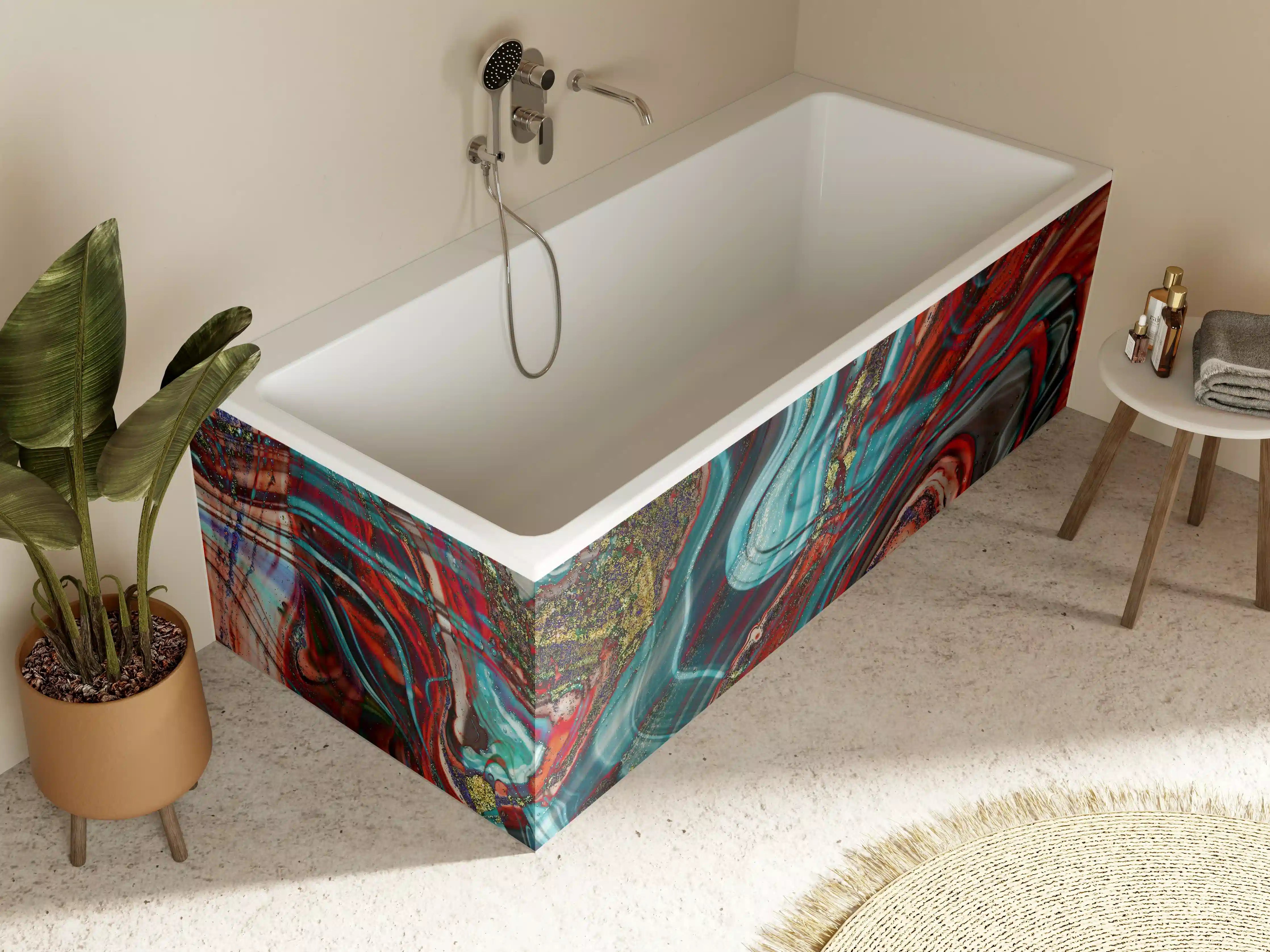 Badewannen-Rückwand - Natürlicher Luxus Marmor