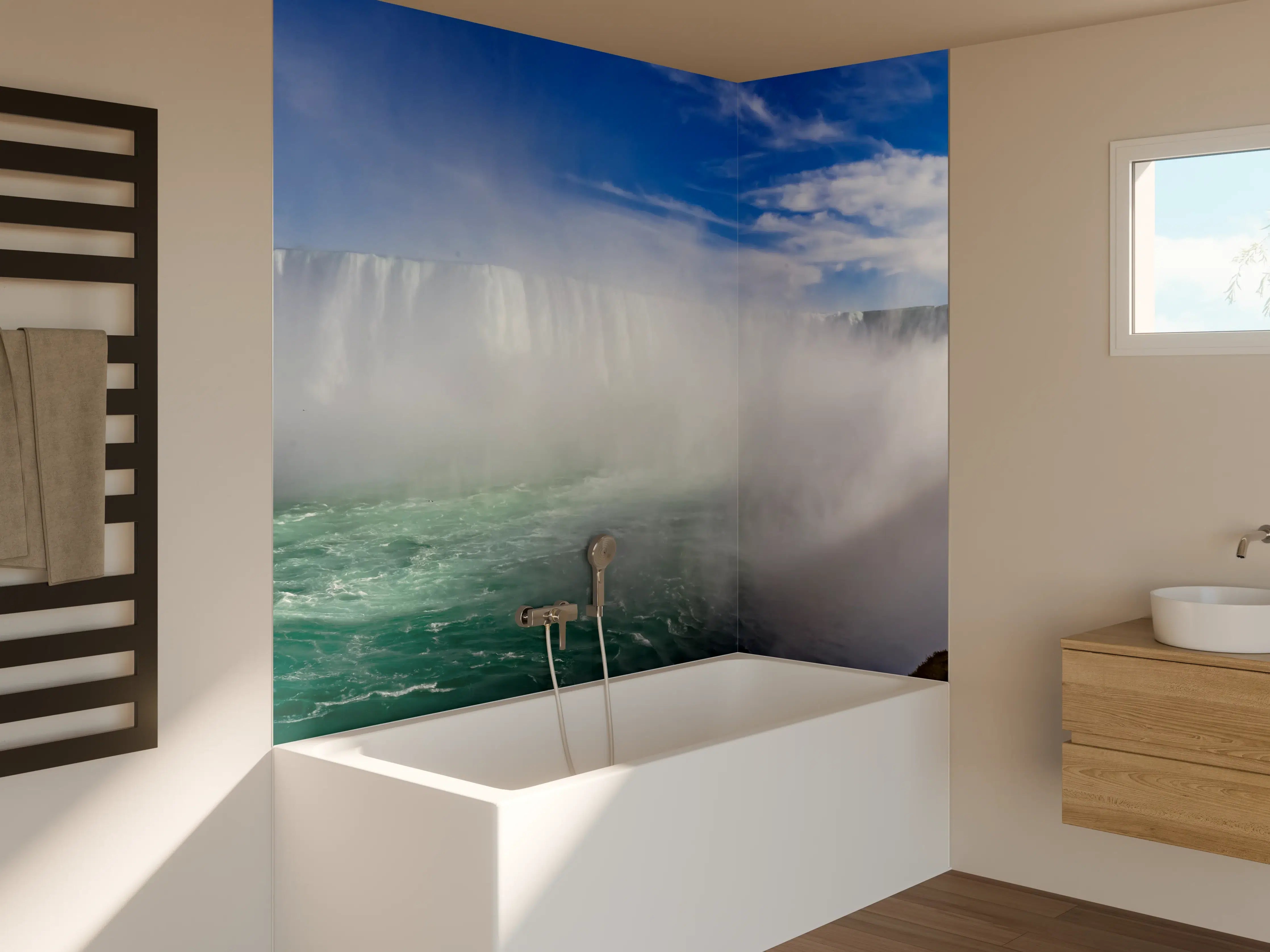 Badewannen-Rückwand - Niagara Wasserfälle