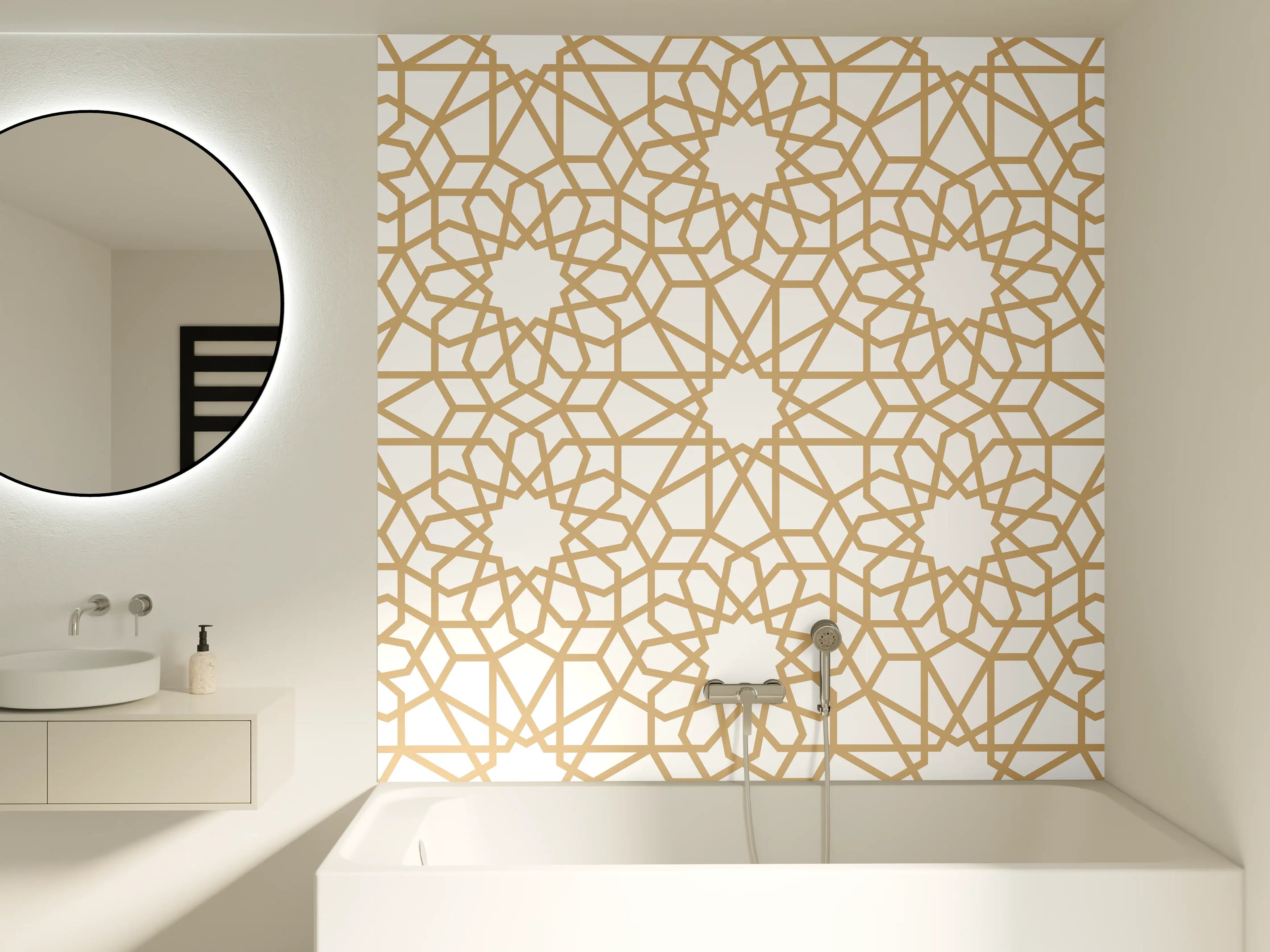 Badewannen-Rückwand - Orientalische Muster 2