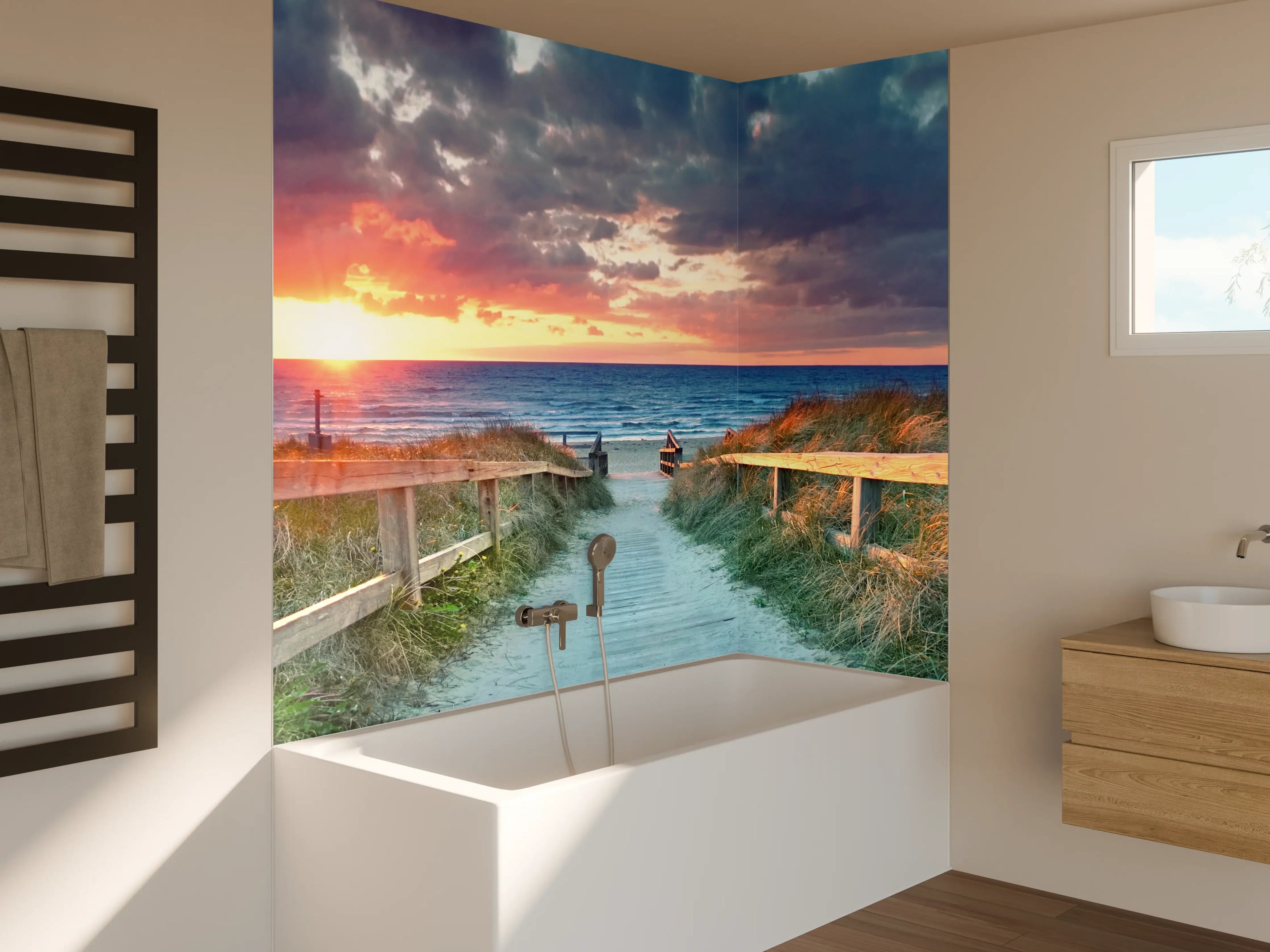 Badewannen-Rückwand - Ostseepanorama