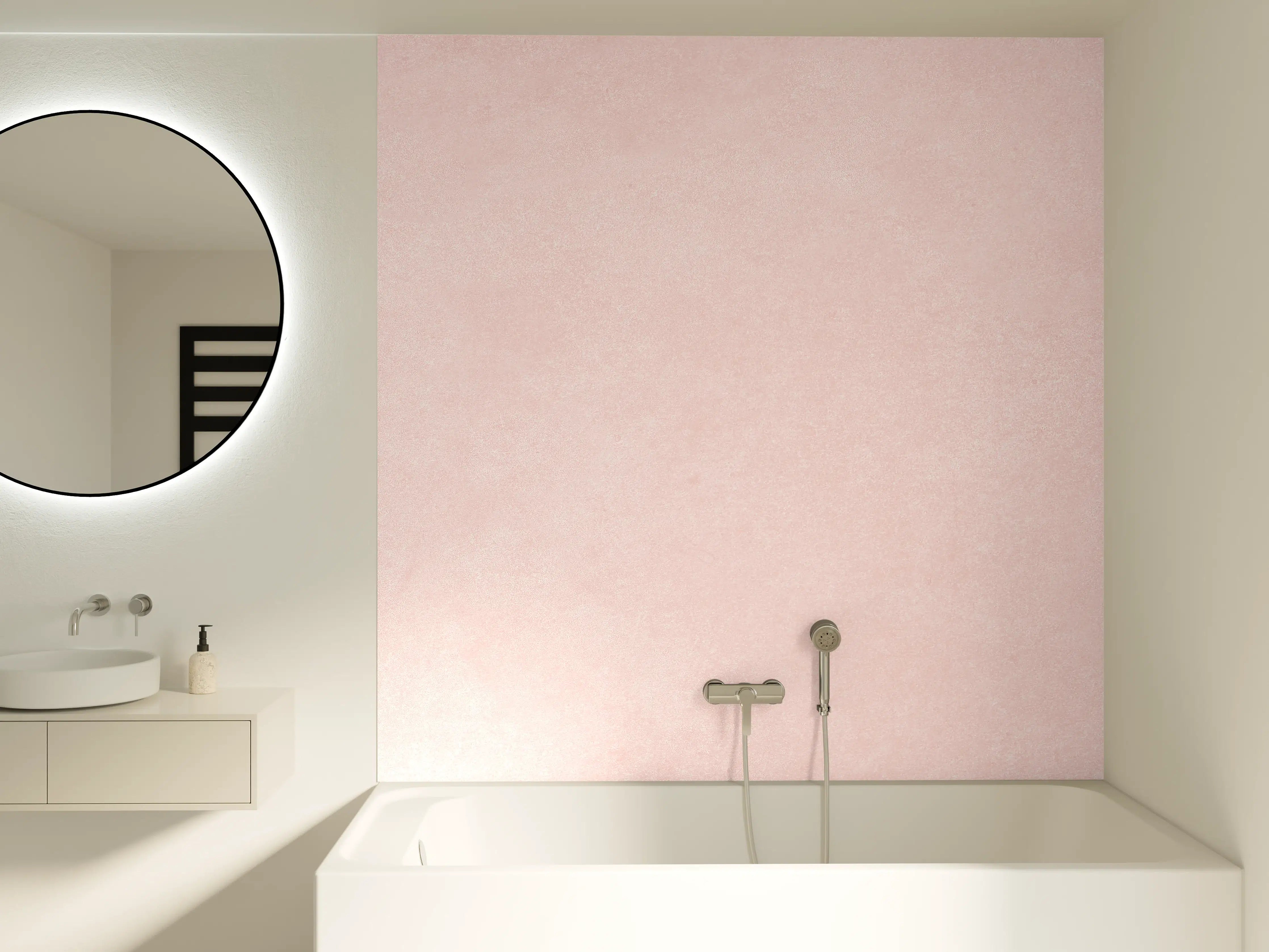 Badewannen-Rückwand - Pinke Wandtextur