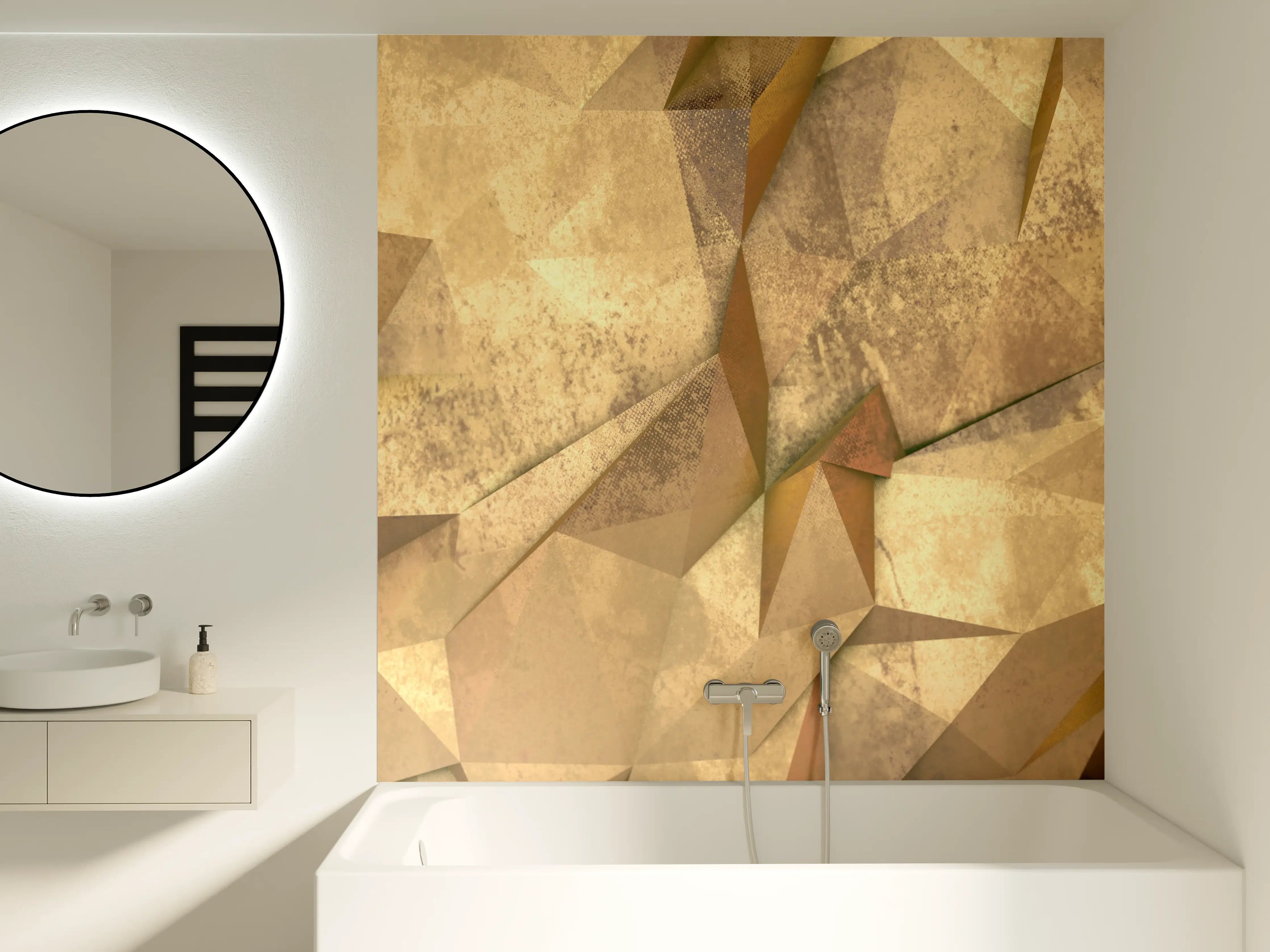 Badewannen-Rückwand - Polygonale Hntergrund Textur