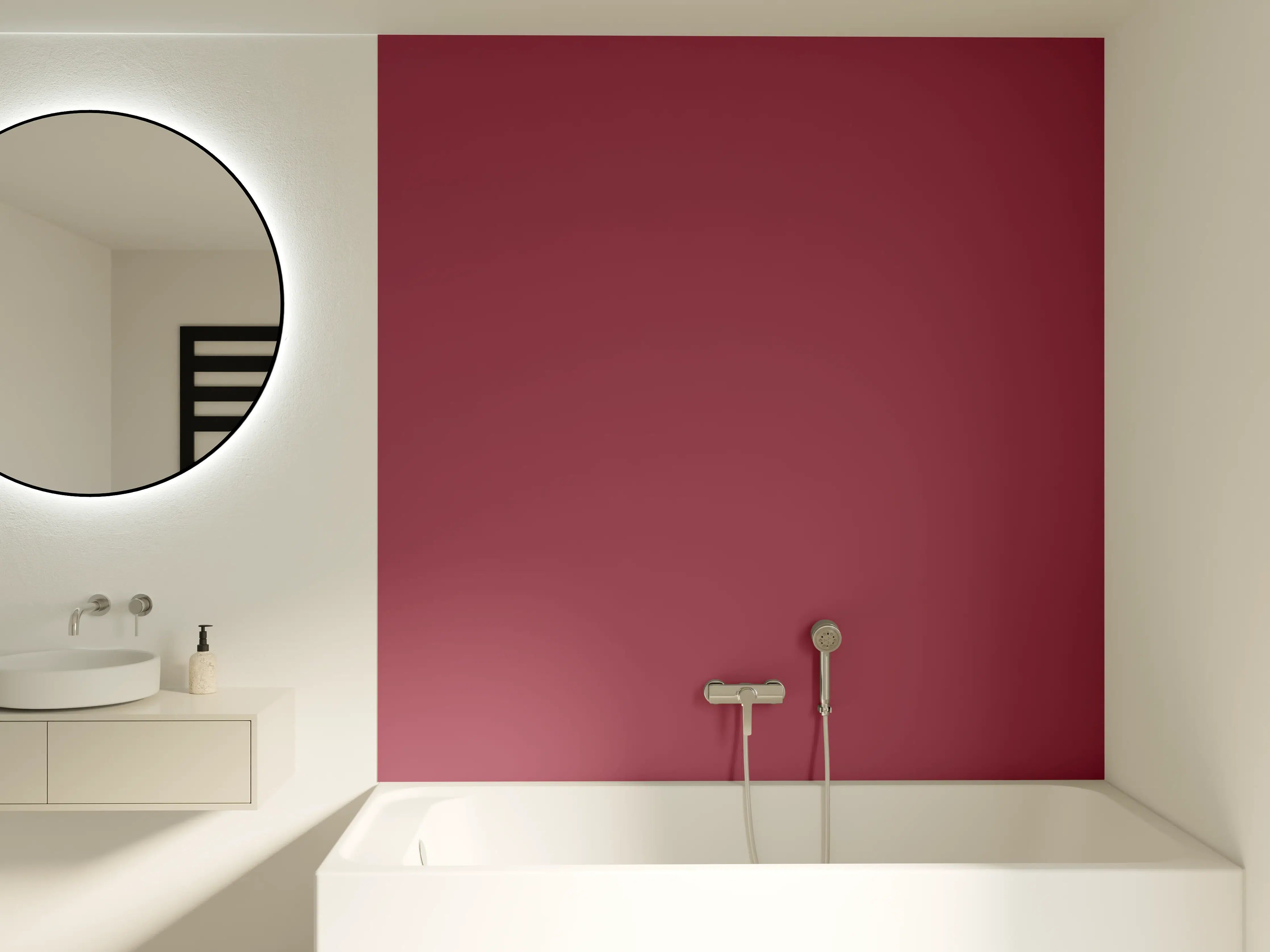 Badewannen-Rückwand - RAL 4002 (Rotviolett)