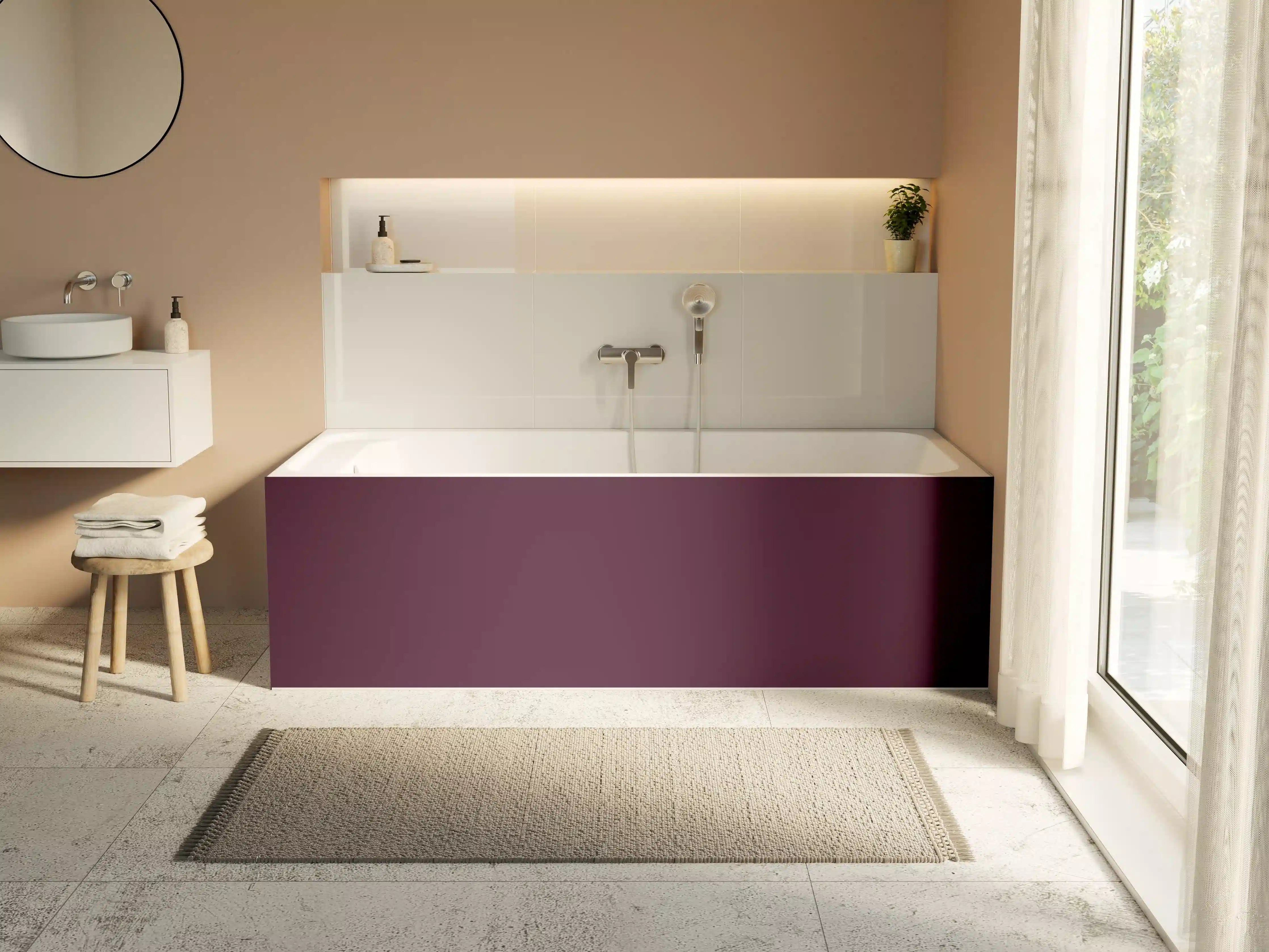 Badewannen-Rückwand - RAL 4007 (Purpurviolett)