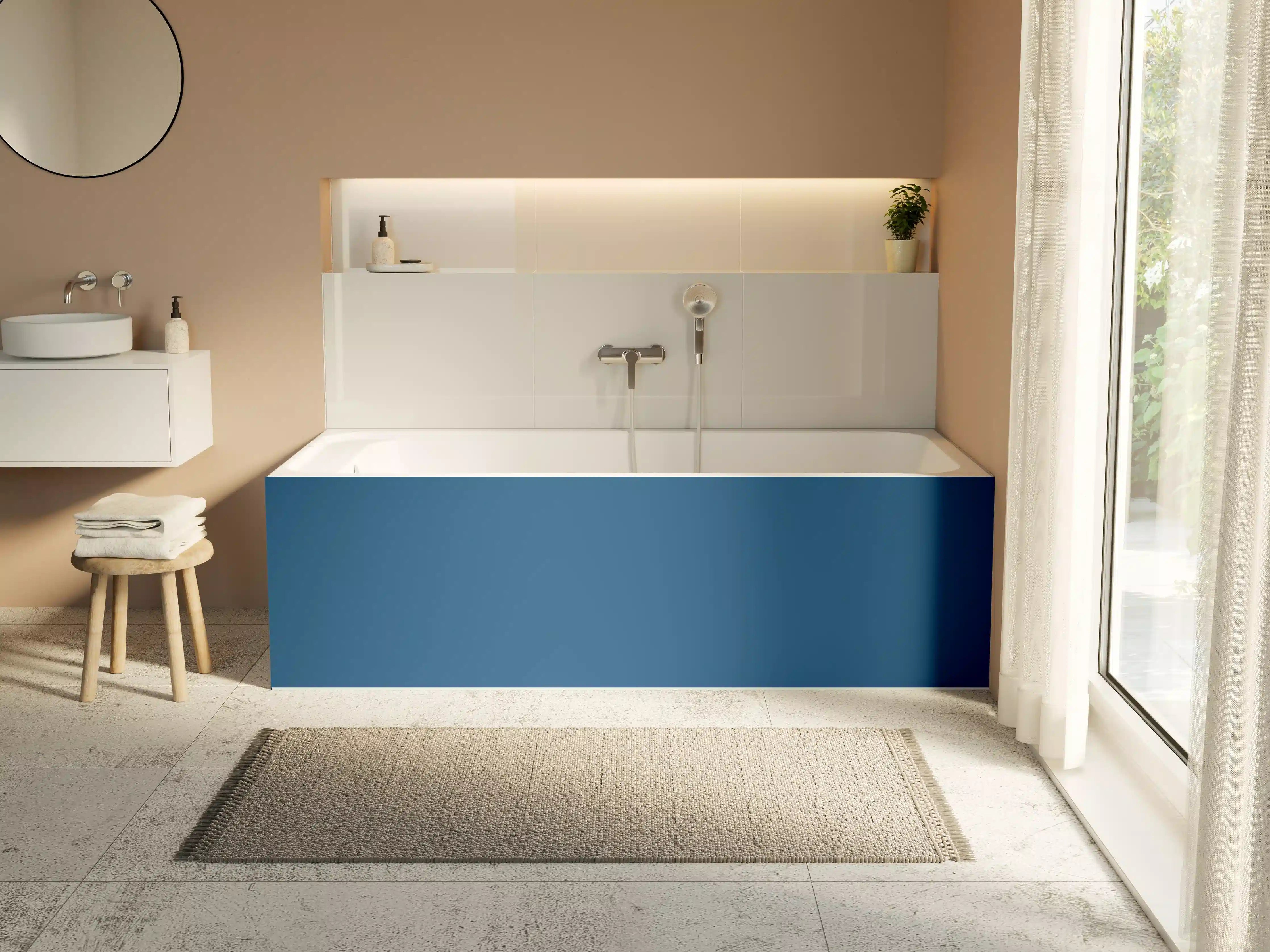 Badewannen-Rückwand - RAL 5019 (Capri-Blau)