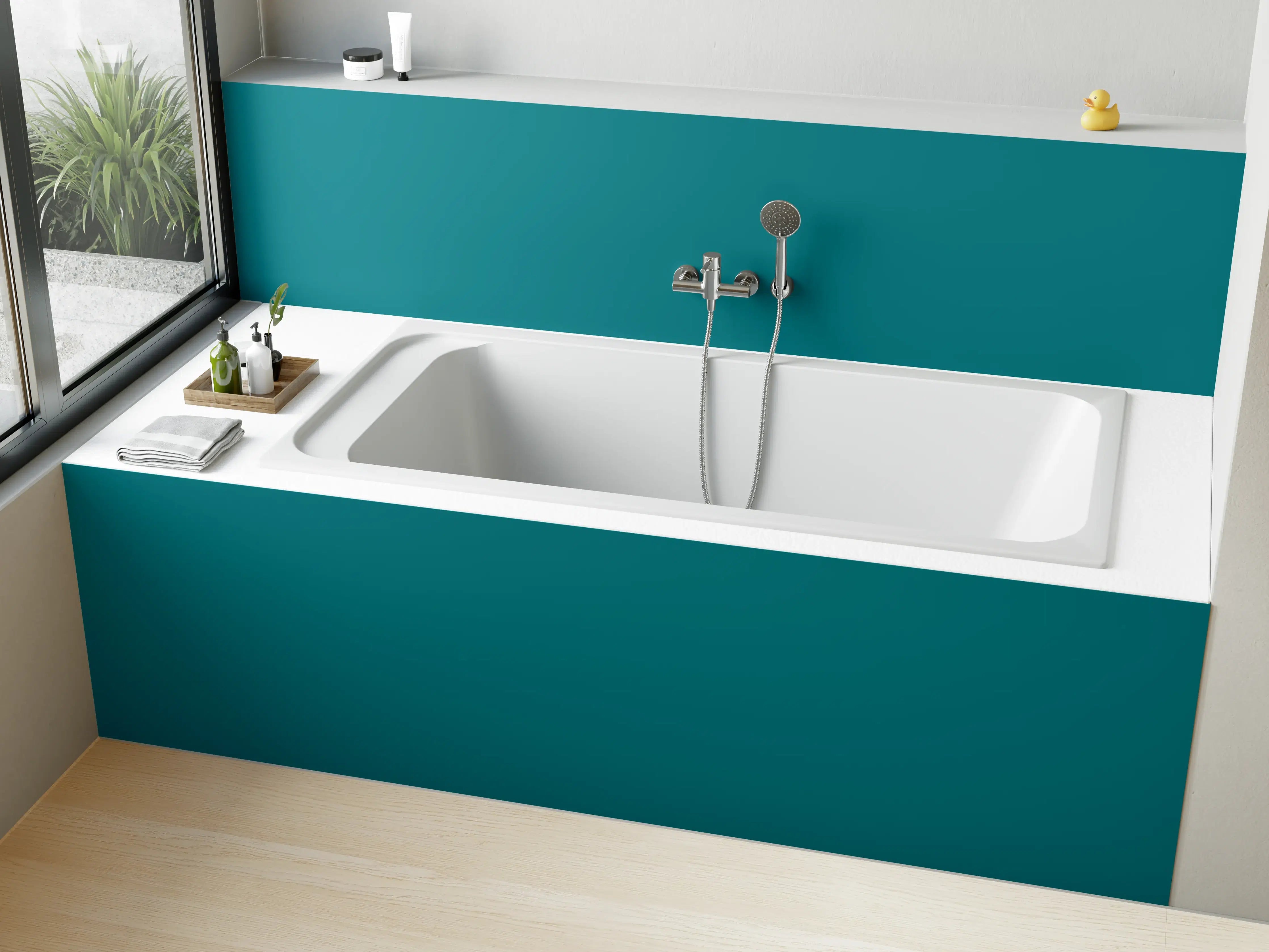 Badewannen-Rückwand - RAL 5021 (Wasserblau)