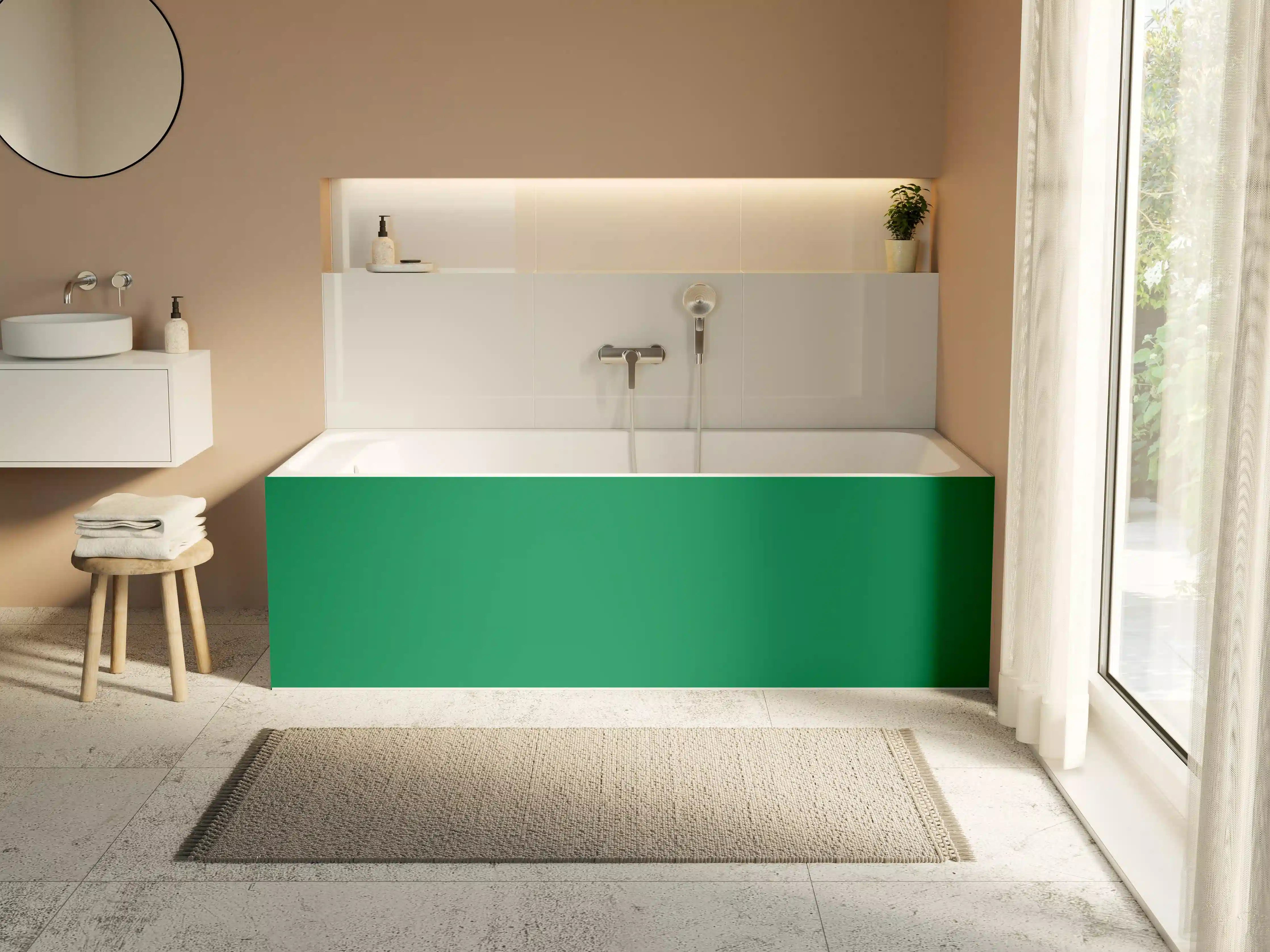 Badewannen-Rückwand - RAL 6024 (Verkehrsgrün)