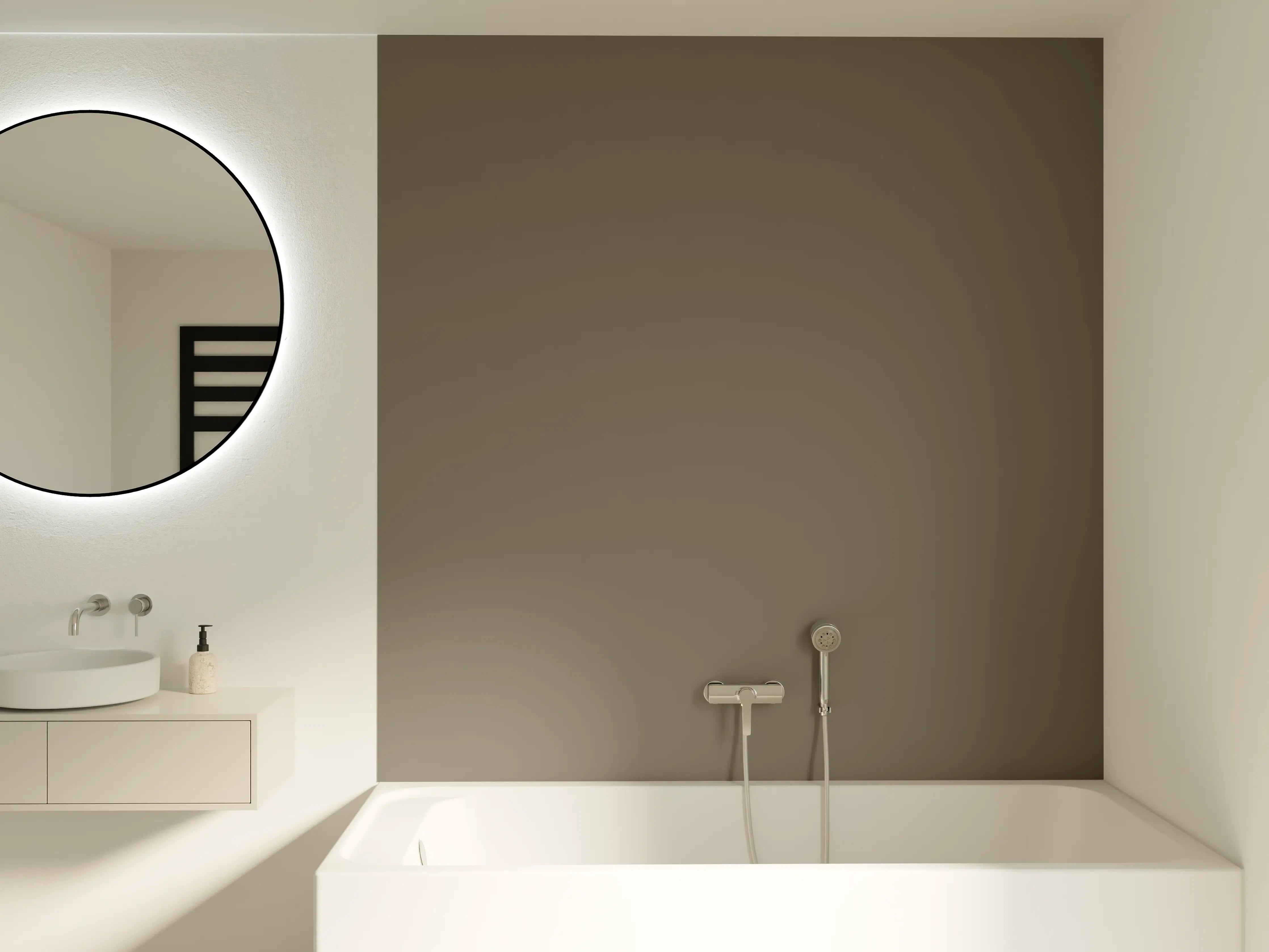 Badewannen-Rückwand - RAL 7006 (Beigegrau)