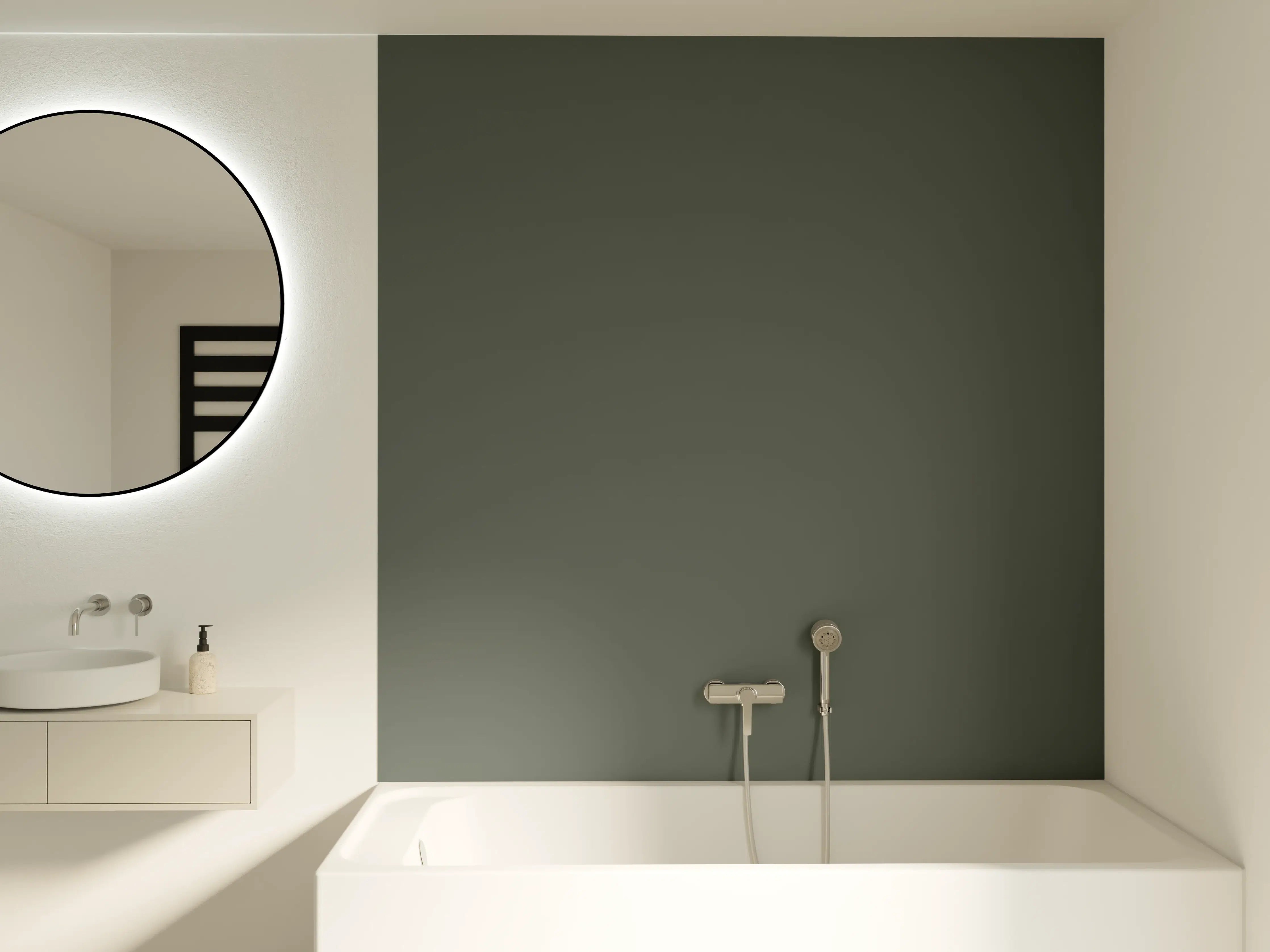 Badewannen-Rückwand - RAL 7010 (Plane grau)