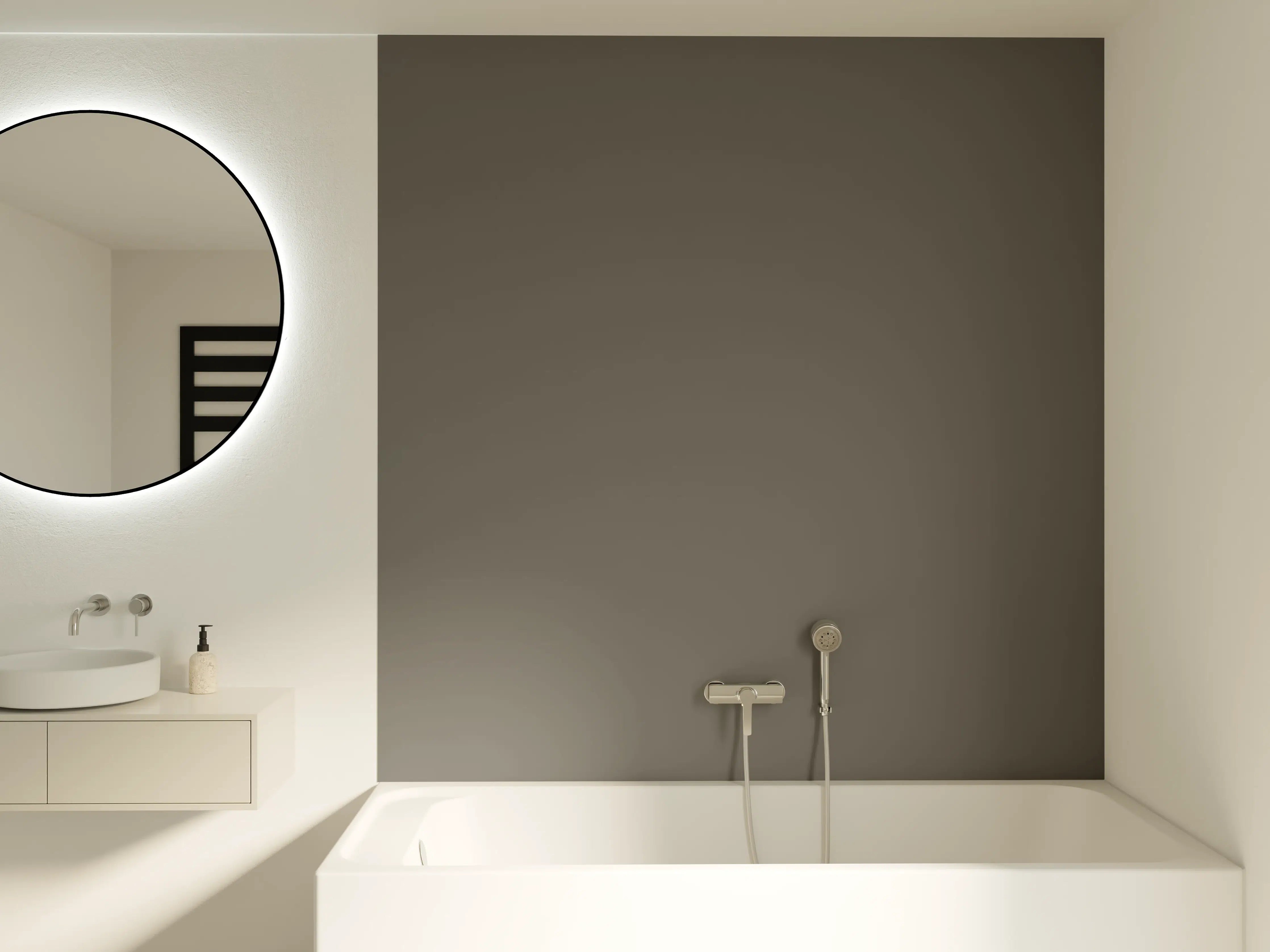 Badewannen-Rückwand - RAL 7039 (Quarzgrau)