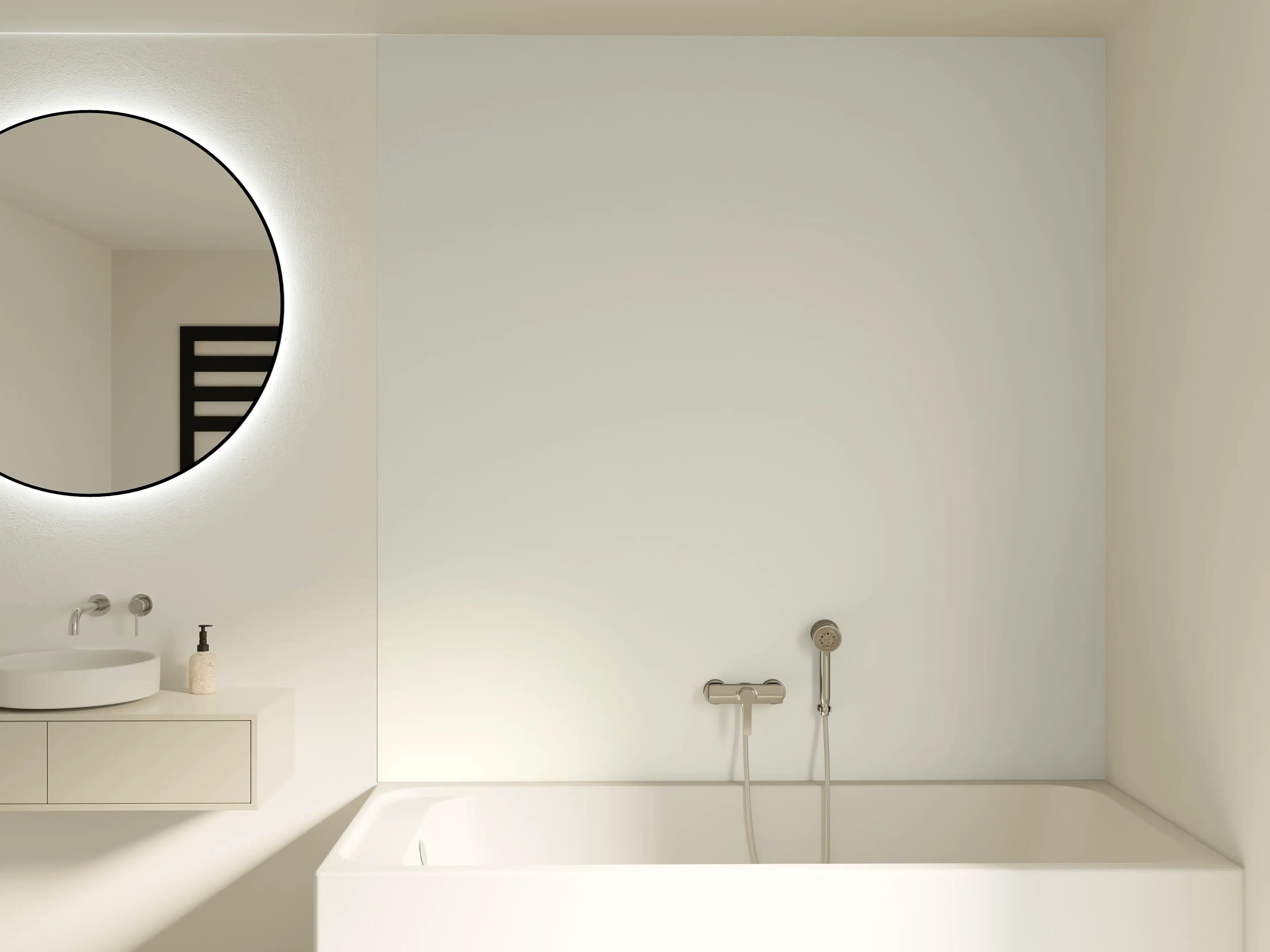 Badewannen-Rückwand - RAL 9002 (Grauweiß)