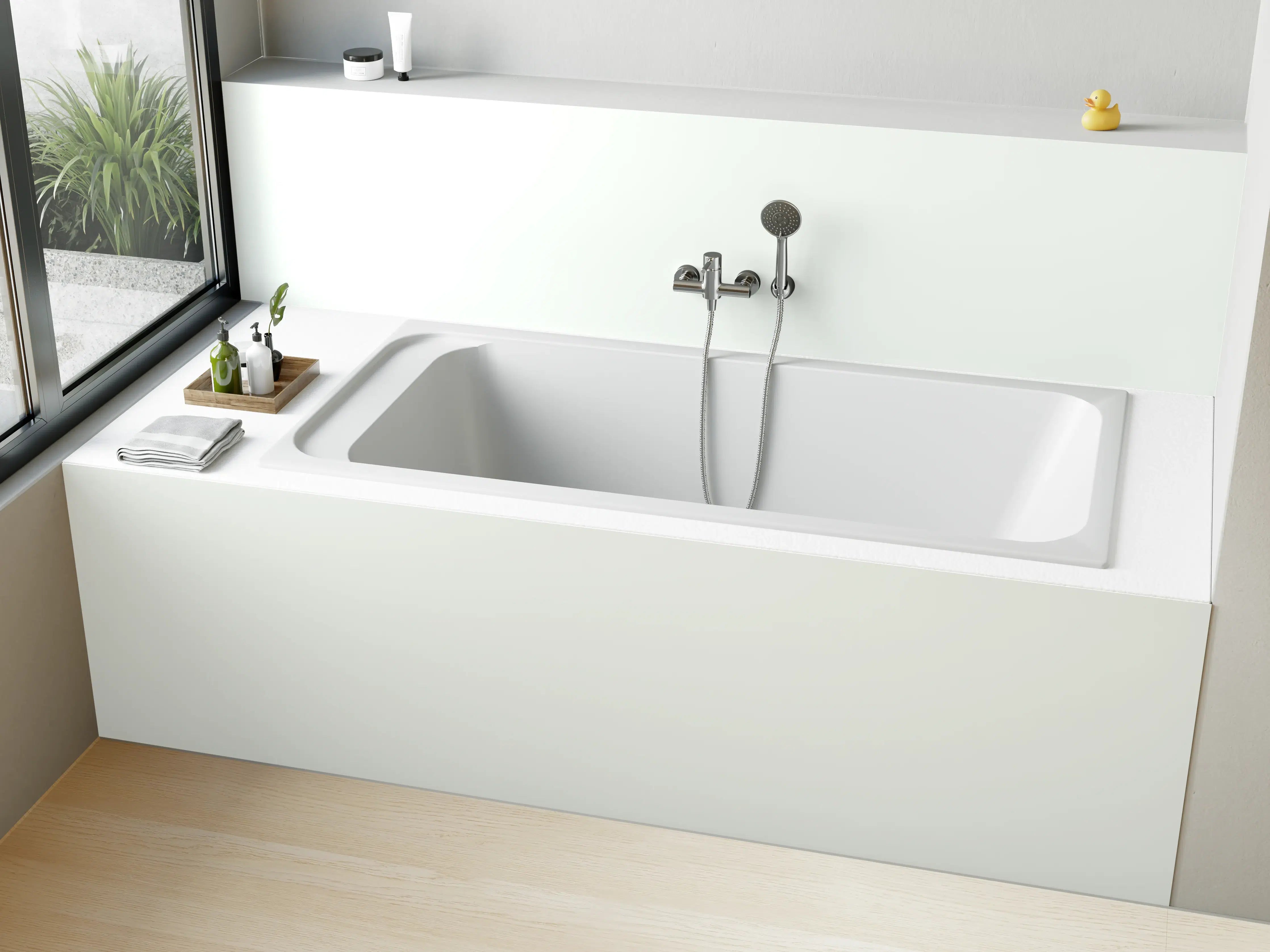 Badewannen-Rückwand - RAL 9003 (Signalweiß)