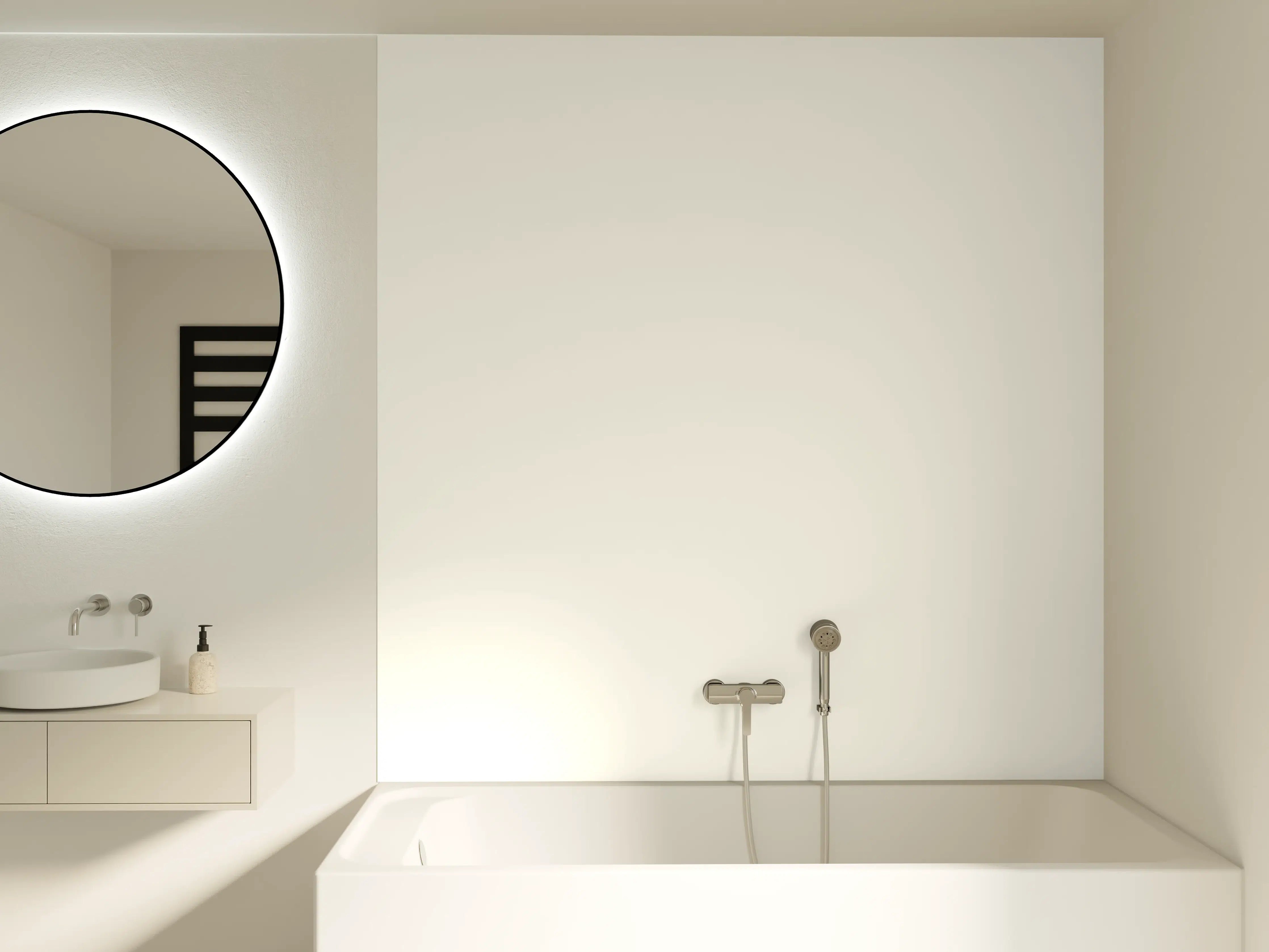 Badewannen-Rückwand - RAL 9010 (Reinweiß)