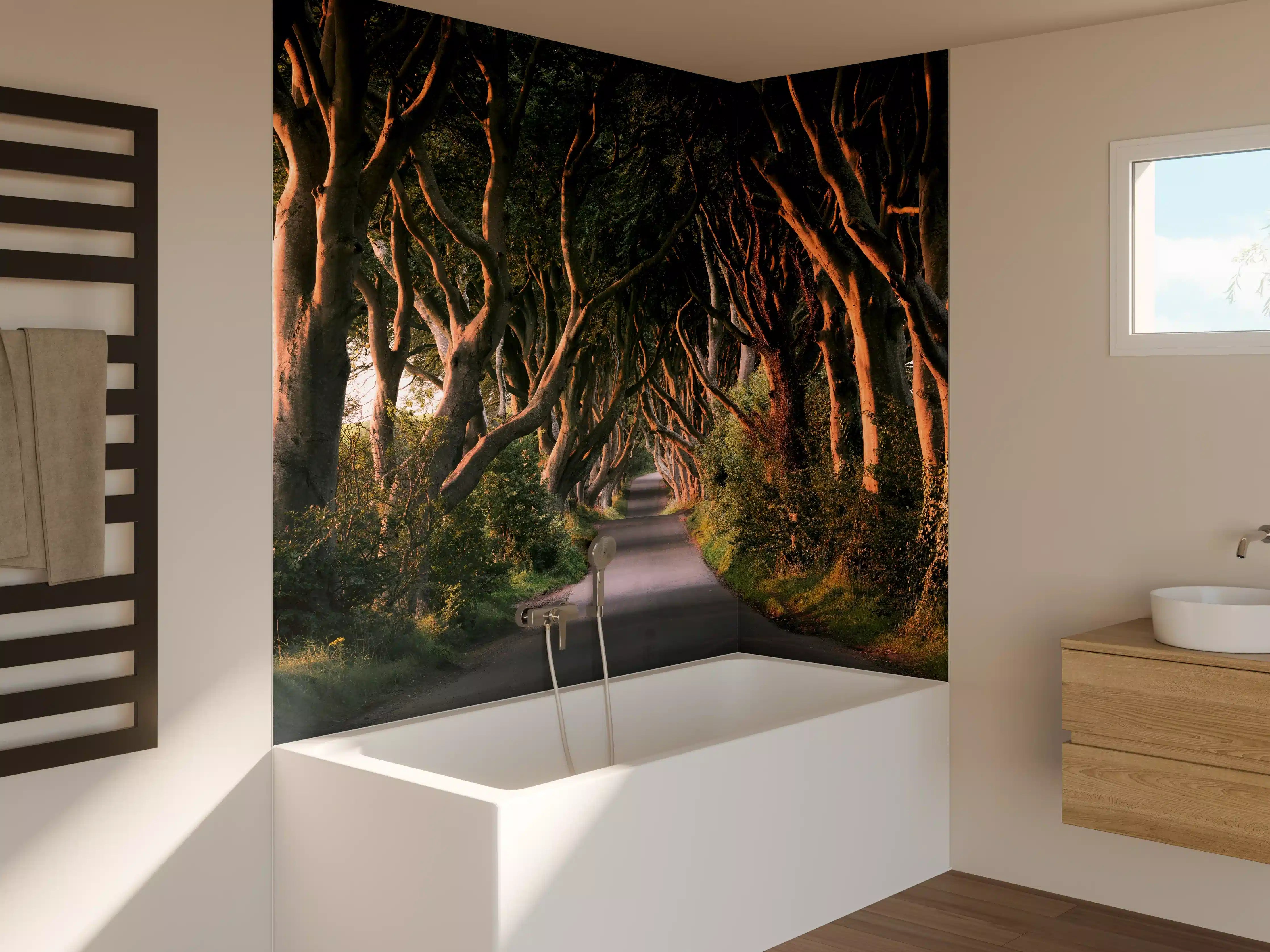 Badewannen-Rückwand - Red Avenue