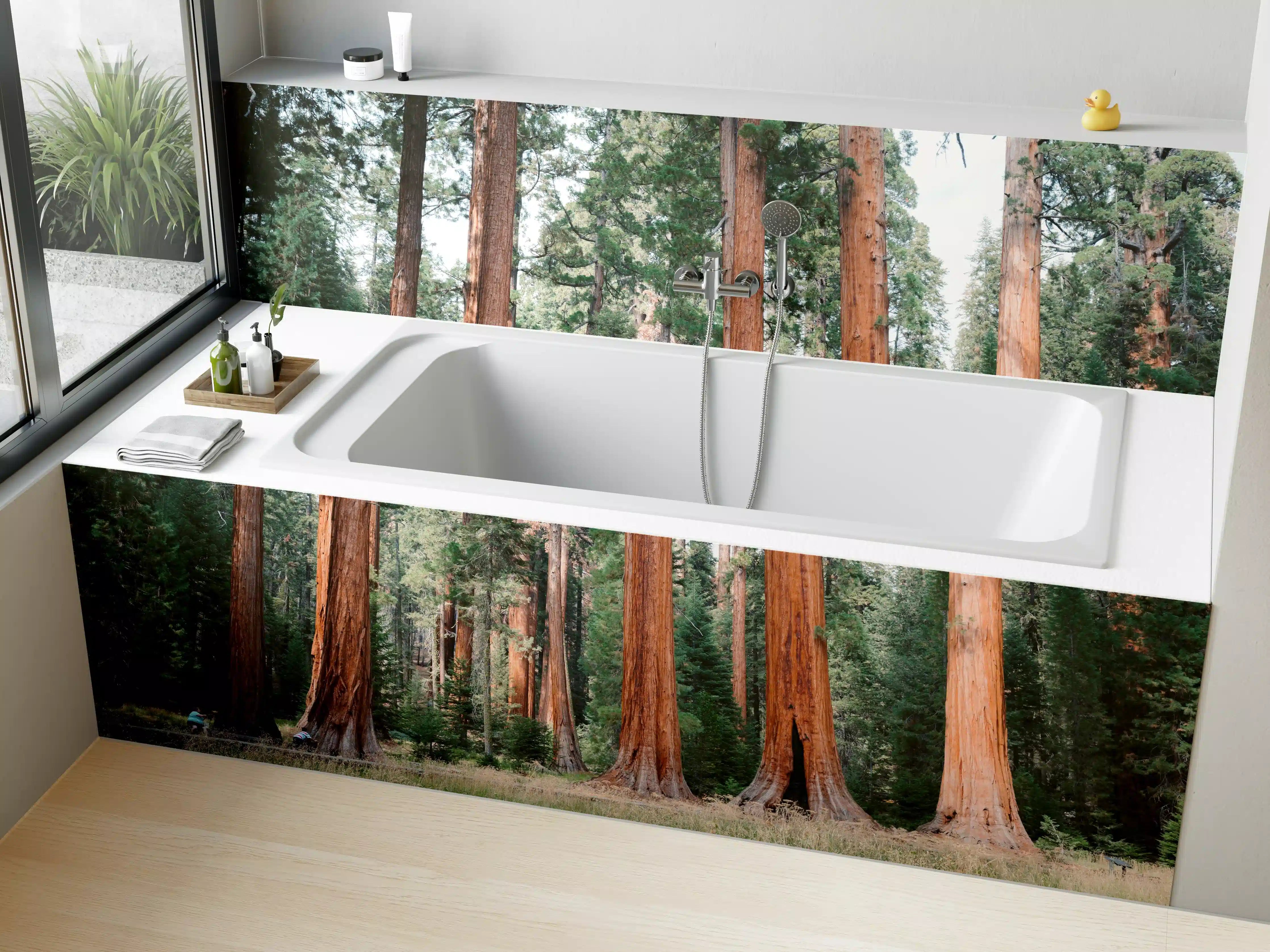 Badewannen-Rückwand - Riesenmammutbäume im Sequoia-Nationalpark