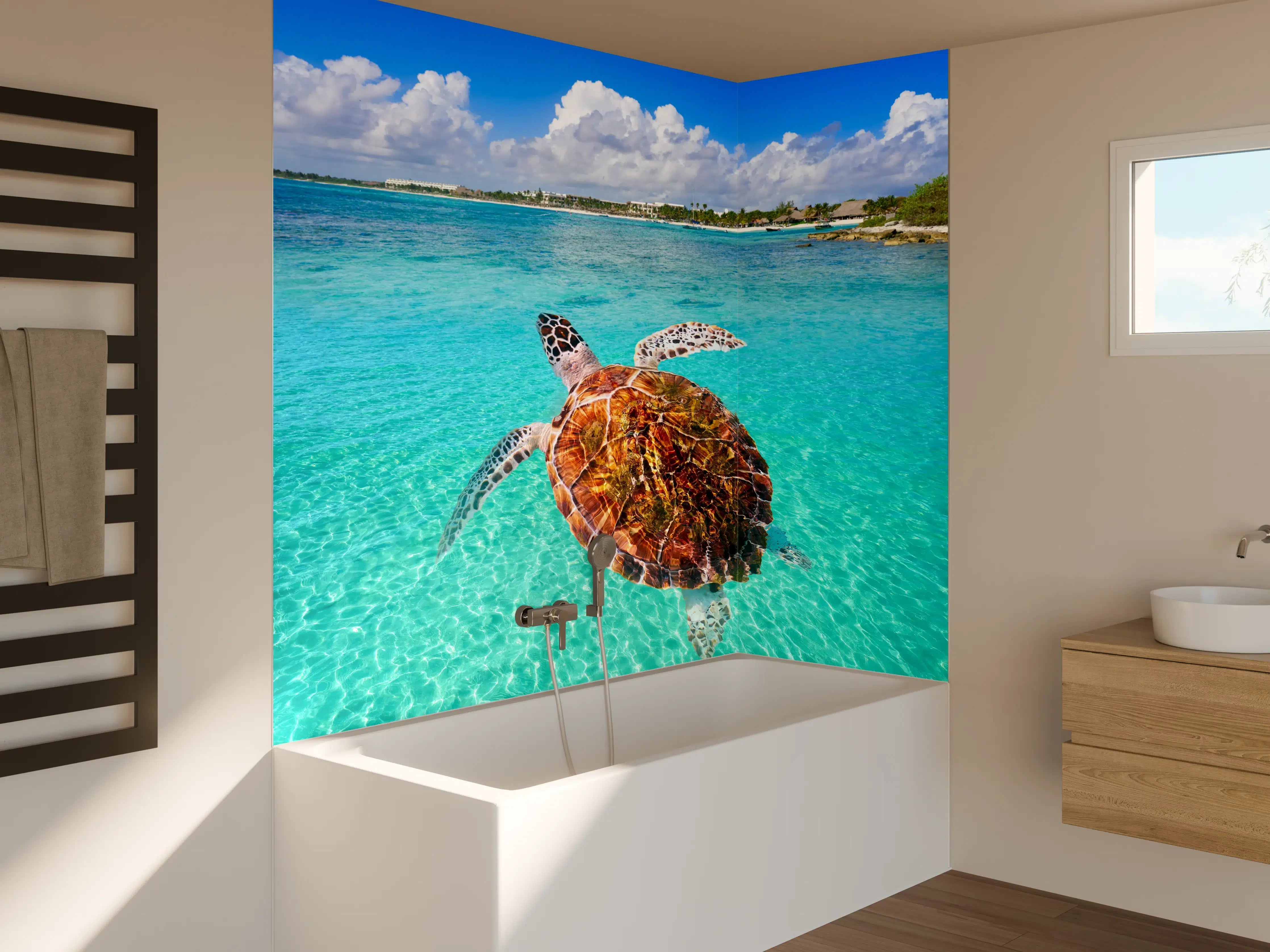 Badewannen-Rückwand - Riviera Maya - Mexico