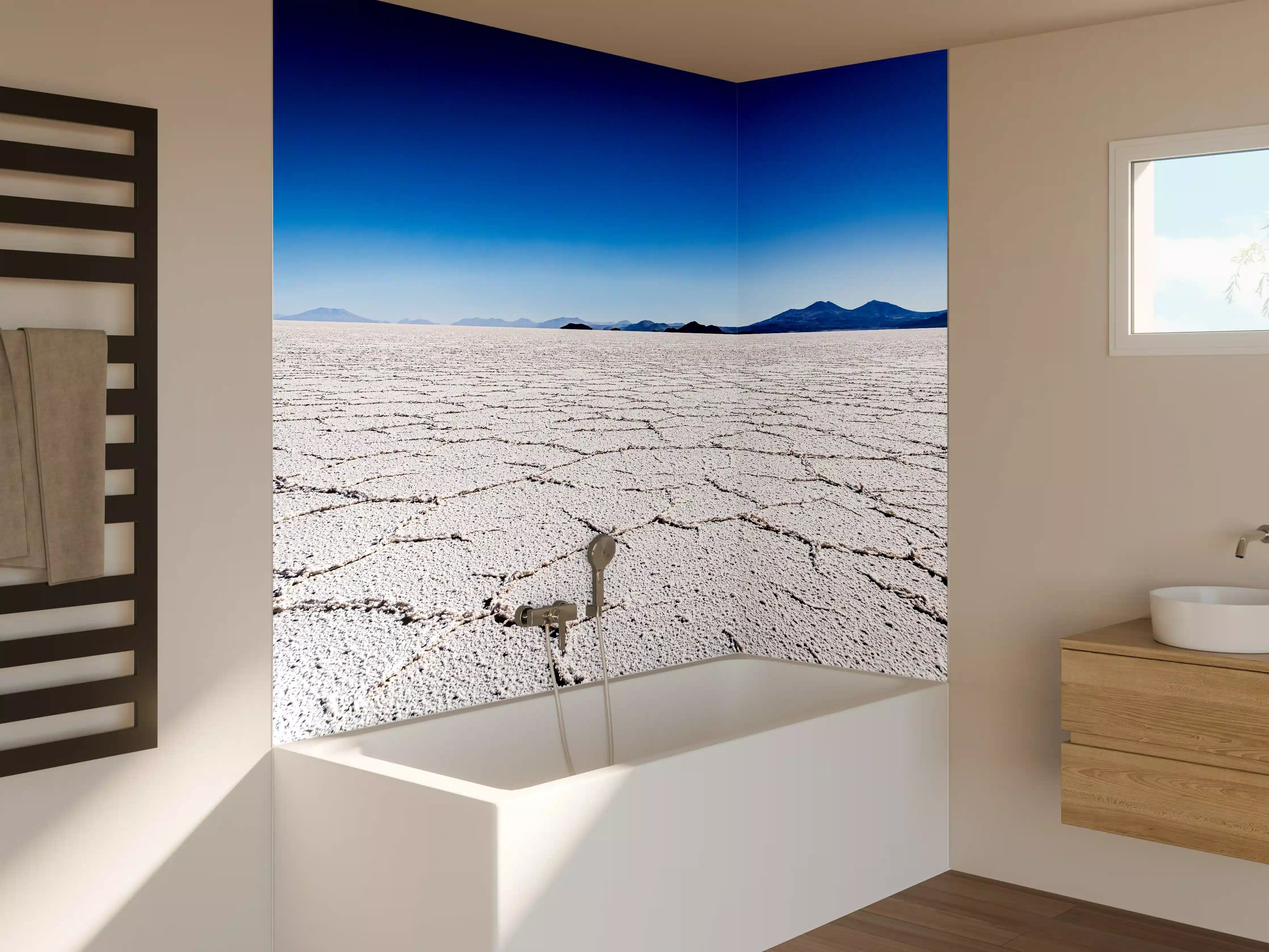 Badewannen-Rückwand - Salar Uyuni Salz Wüste
